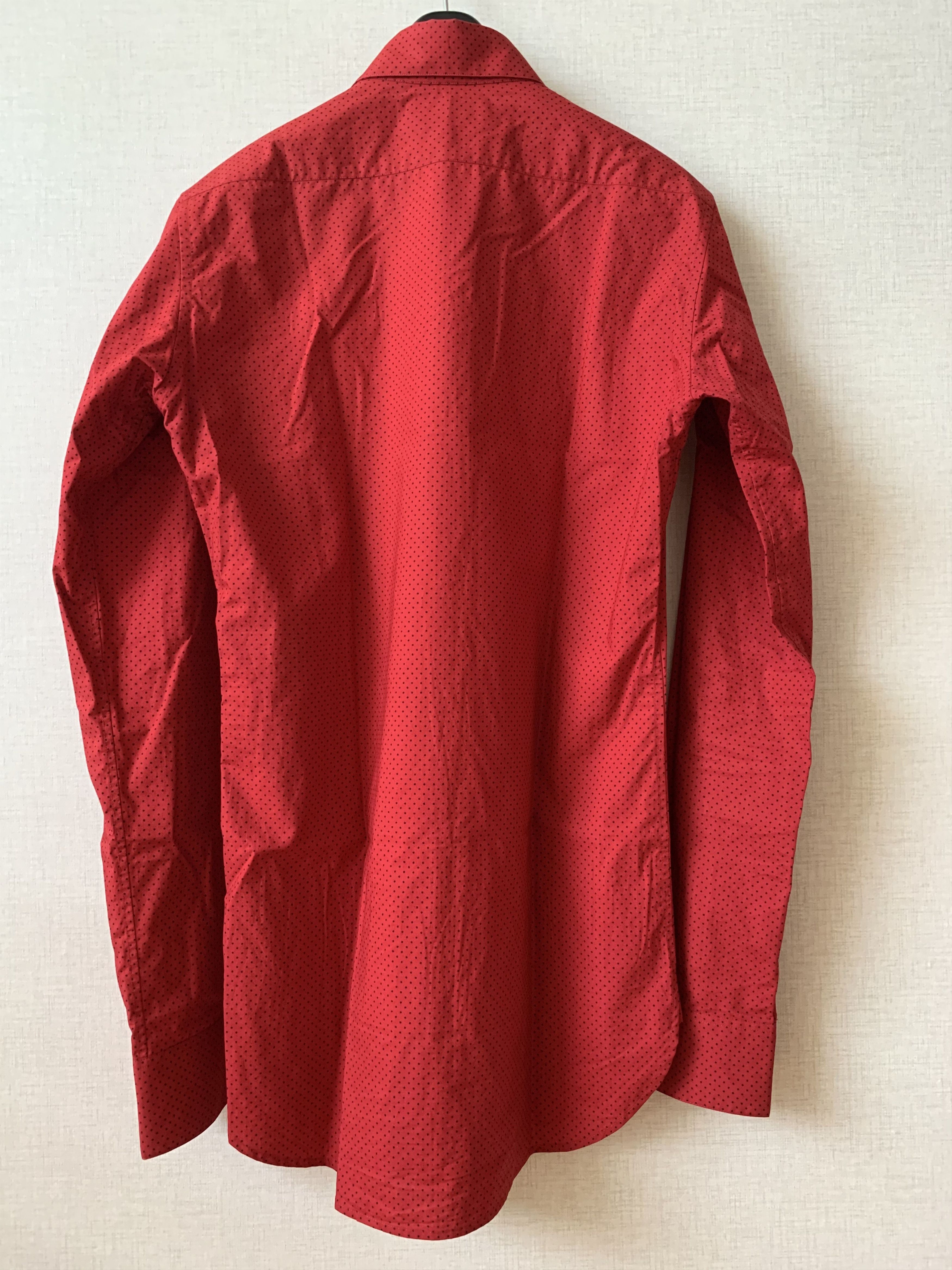 Saint Laurent Paris 14SS Red / Black Dots Shirts Size US S / EU 44-46 / 1 - 7 Thumbnail