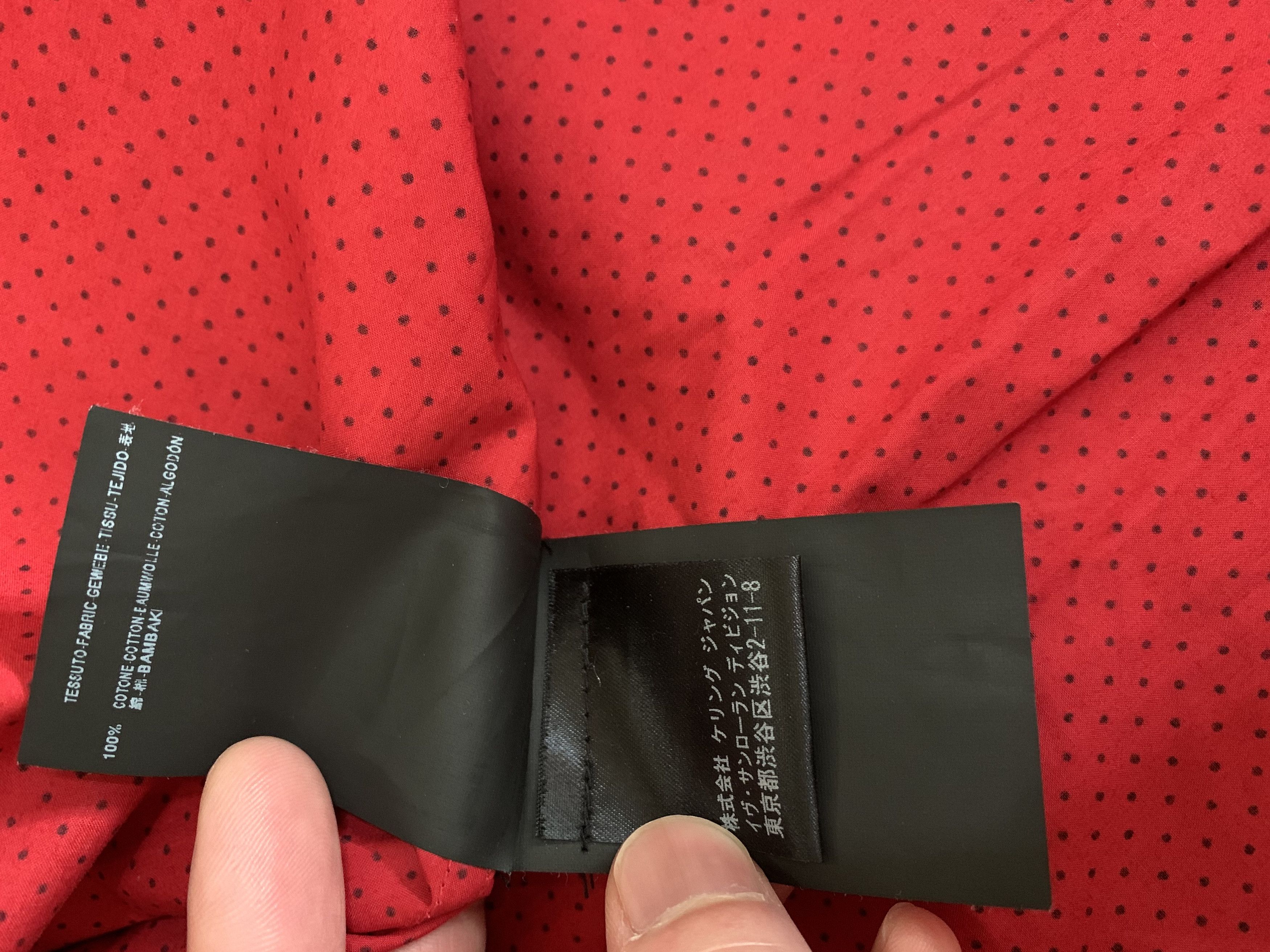 Saint Laurent Paris 14SS Red / Black Dots Shirts Size US S / EU 44-46 / 1 - 6 Thumbnail