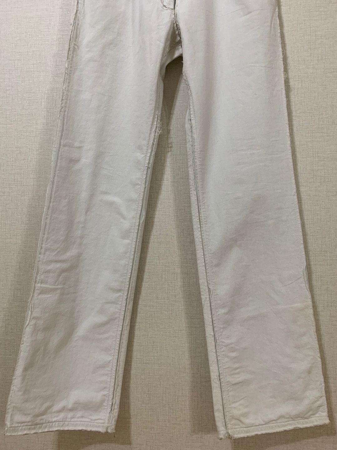 Maison Margiela Archive Artisanal 04 Rough Cutting White Denim Size US 30 / EU 46 - 7 Thumbnail