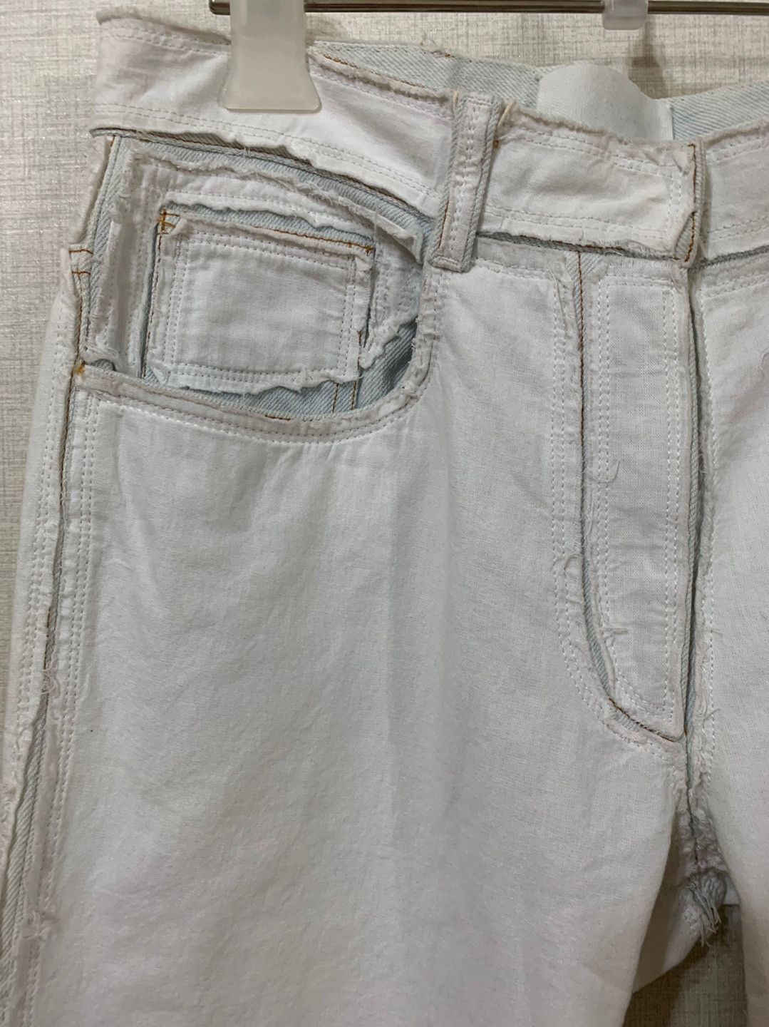 Maison Margiela Archive Artisanal 04 Rough Cutting White Denim Size US 30 / EU 46 - 9 Thumbnail