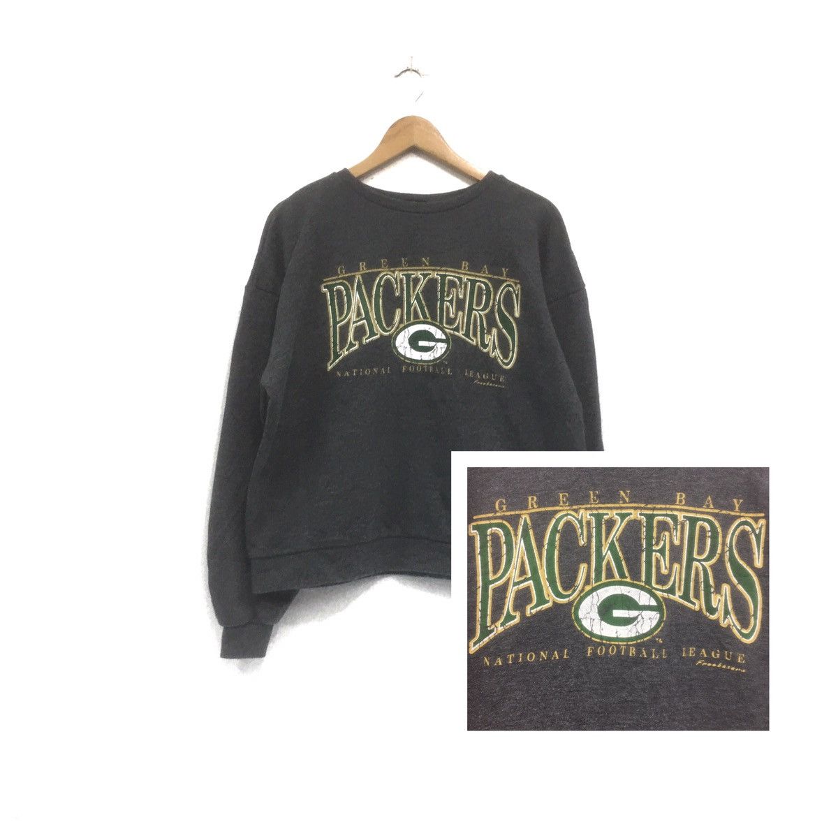NFL Vintage PACKERS Sweatshirt Crewneck GreenBay PACKERS Size US M / EU 48-50 / 2 - 1 Thumbnail