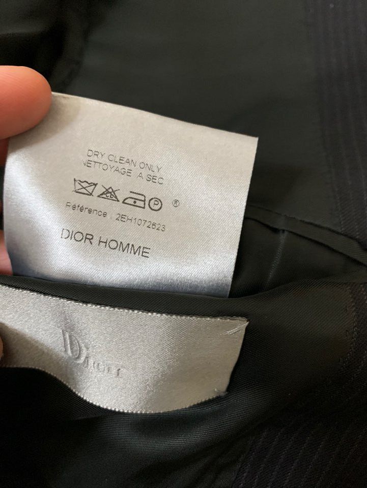 Dior Holy Grail 02SS BOYS DON'T CRY Glitter Pin Stripe Blazer Size 48R - 5 Thumbnail