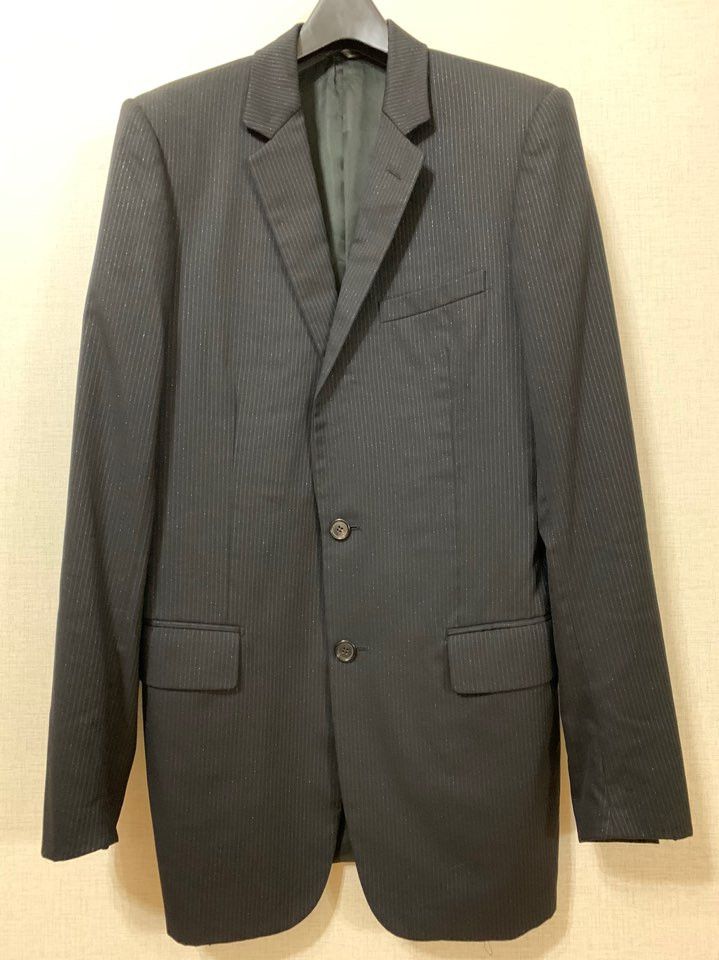 Dior Holy Grail 02SS BOYS DON'T CRY Glitter Pin Stripe Blazer Size 48R - 13 Thumbnail
