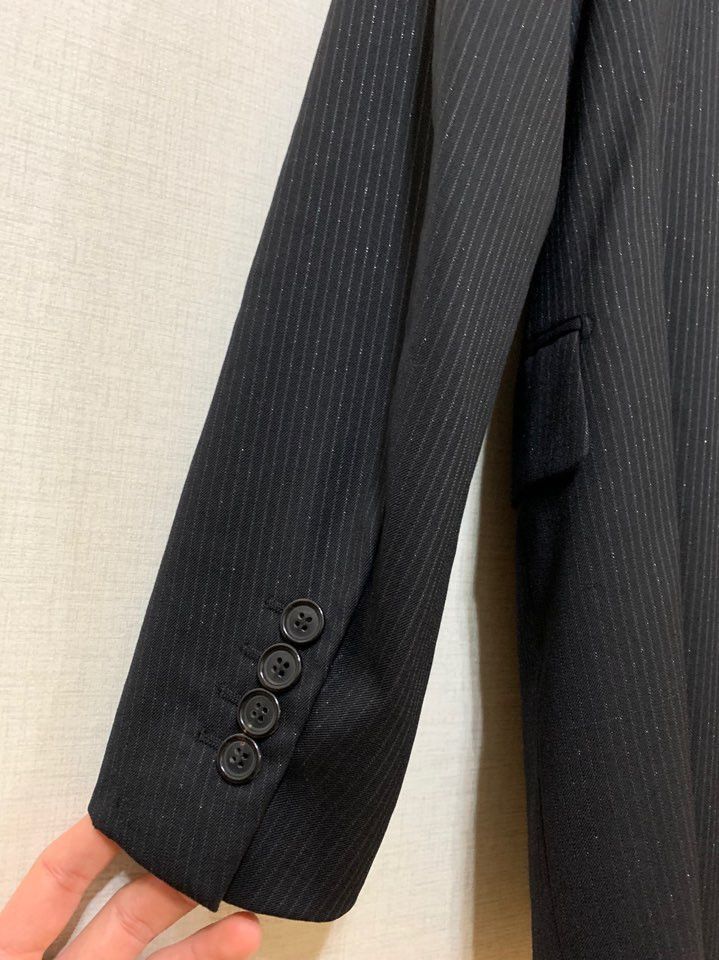 Dior Holy Grail 02SS BOYS DON'T CRY Glitter Pin Stripe Blazer Size 48R - 10 Thumbnail