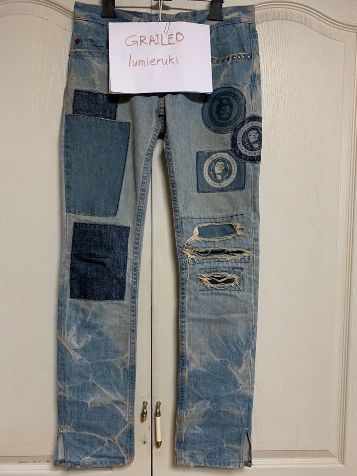 Hysteric Glamour Repair Patch Denim Size US 27 - 2 Thumbnail