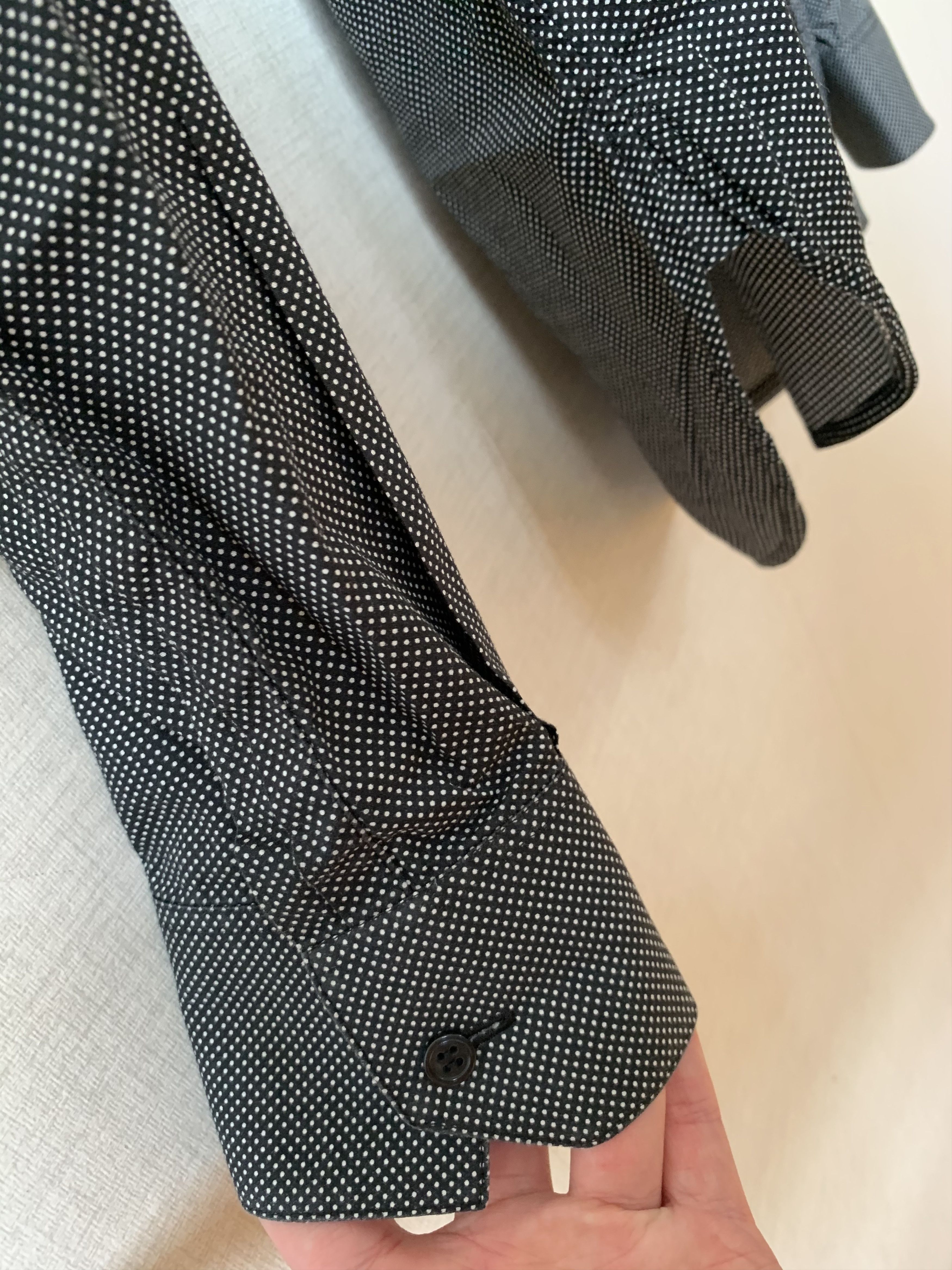 Saint Laurent Paris 13SS Black / White Dots Shirts Size US M / EU 48-50 / 2 - 10 Thumbnail