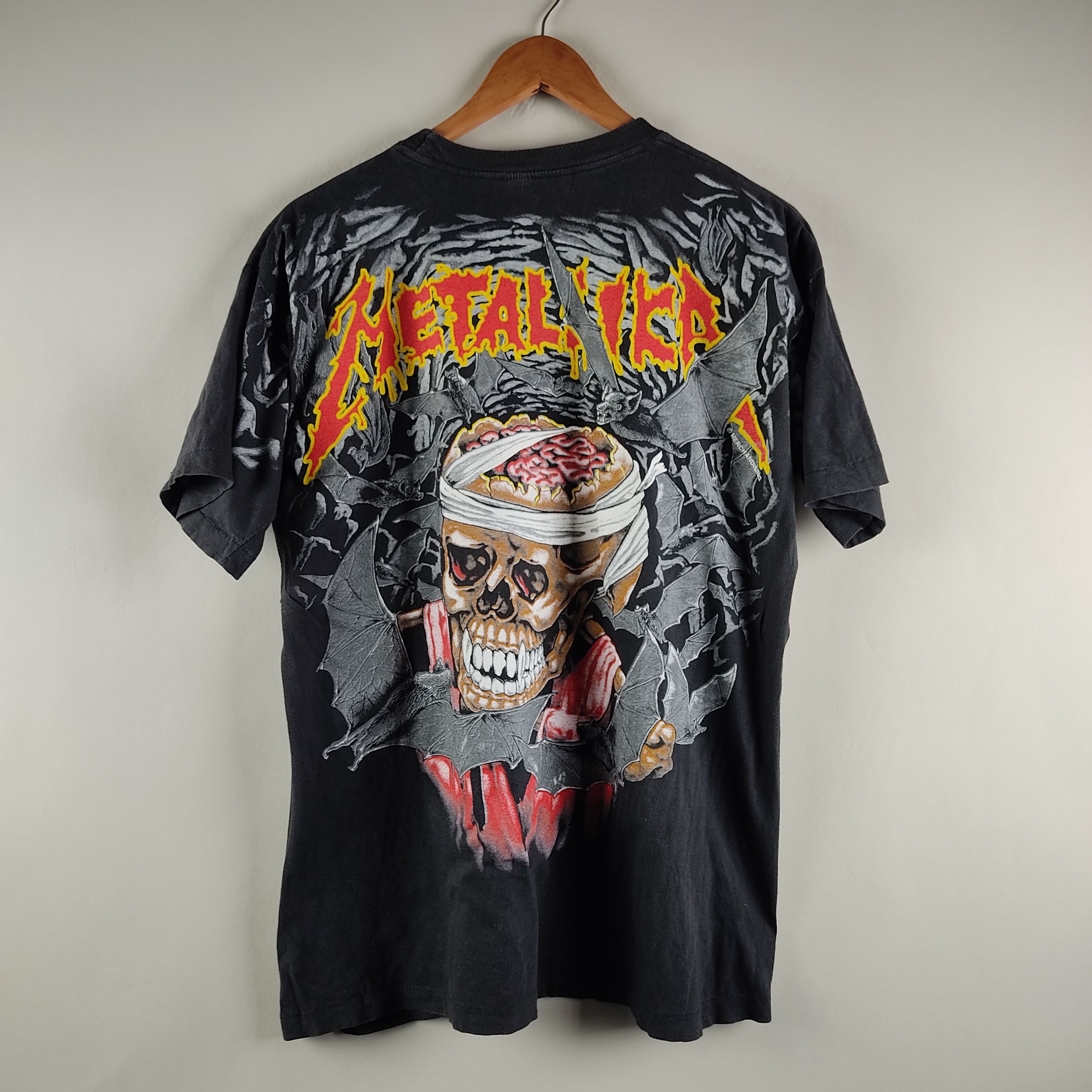 Band Tees × Metallica × Vintage 90's Metallica all over print Size US XL / EU 56 / 4 - 6 Thumbnail