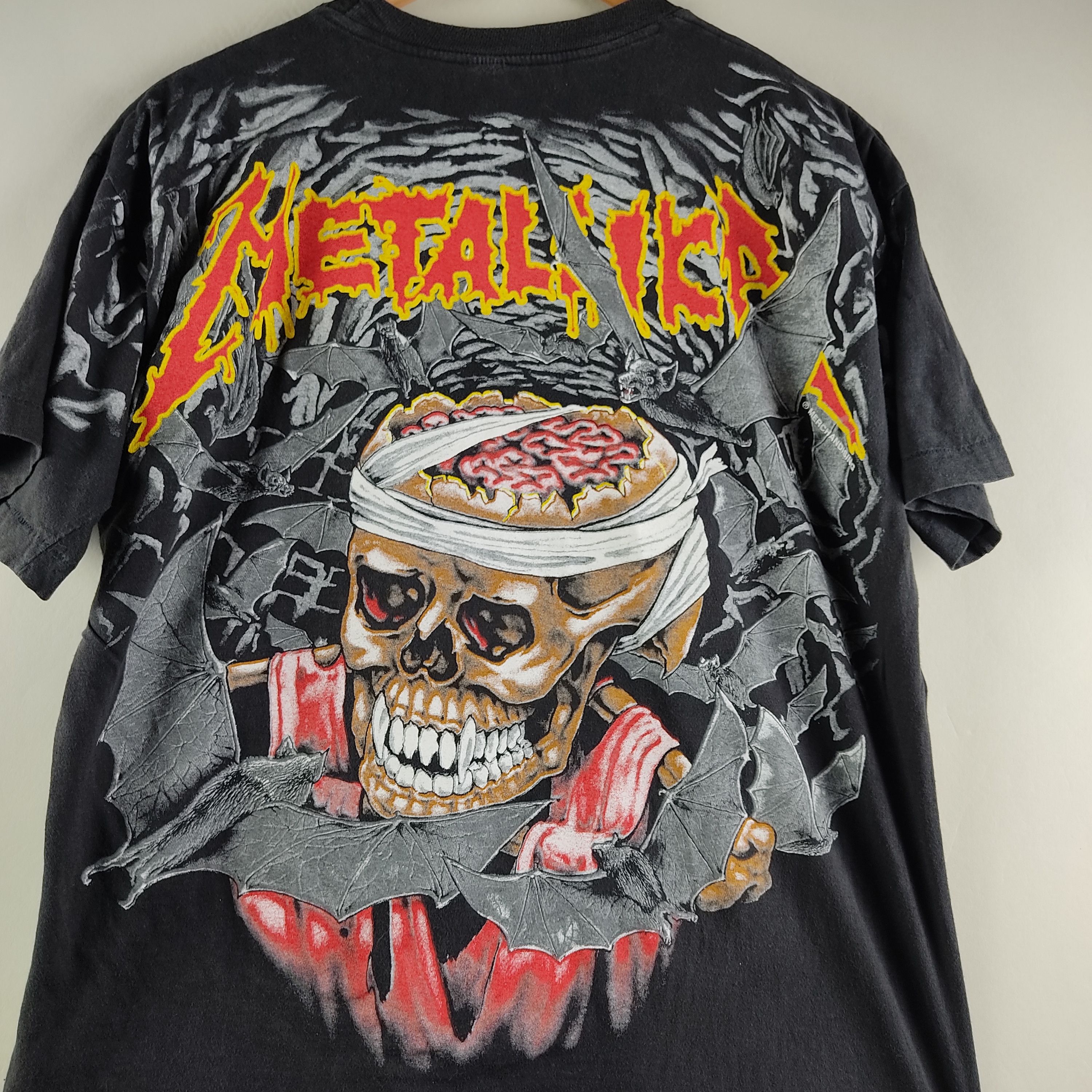 Band Tees × Metallica × Vintage 90's Metallica all over print Size US XL / EU 56 / 4 - 7 Thumbnail