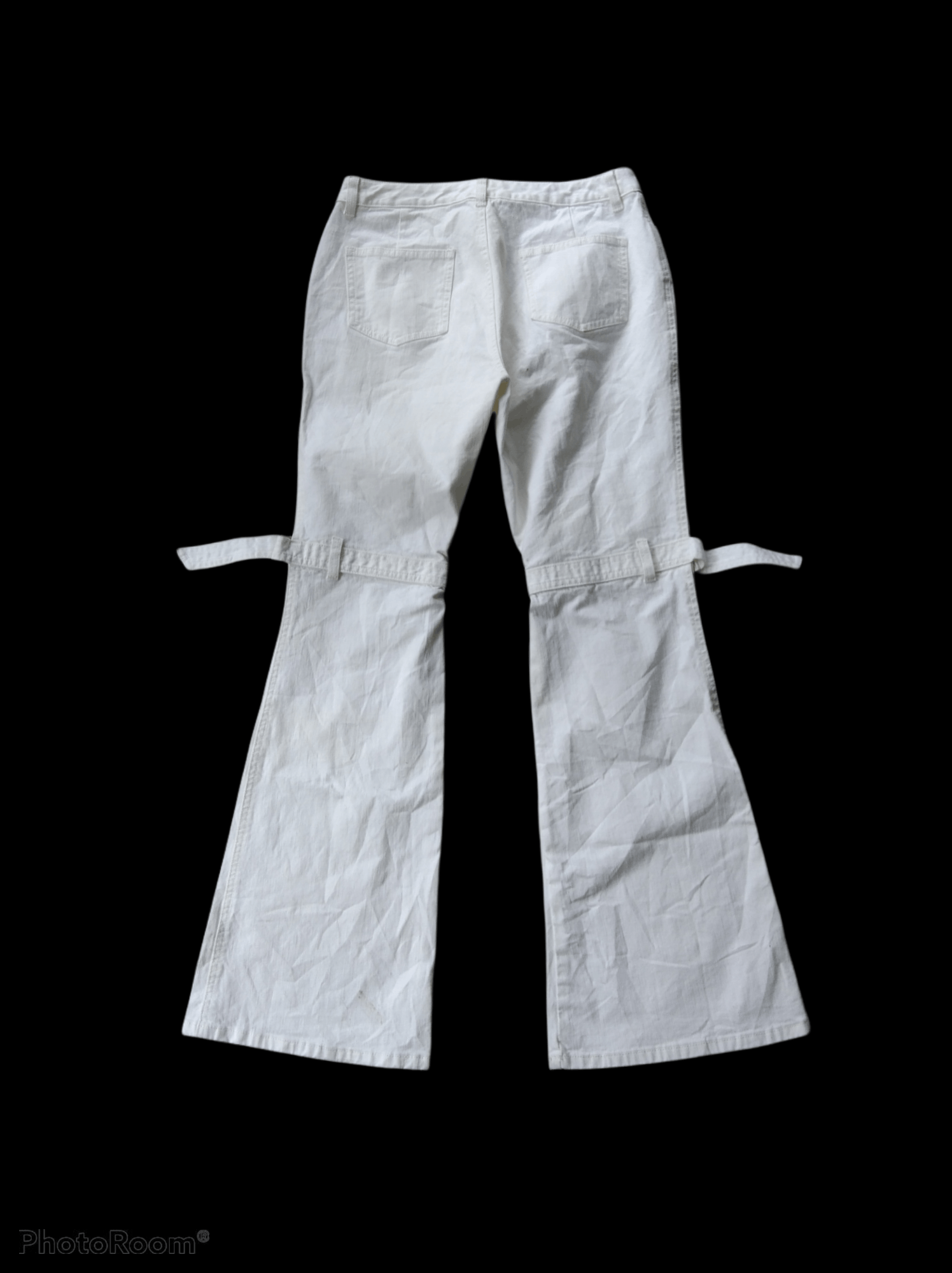 Issey Miyake × Seditionaries × Tete Homme BONDAGE FLARE LIVRE CLAIRE PANTS Size US 28 / EU 44 - 2 Thumbnail