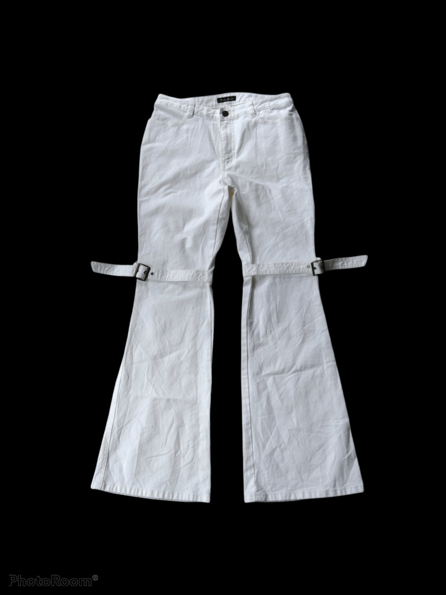Issey Miyake × Seditionaries × Tete Homme BONDAGE FLARE LIVRE CLAIRE PANTS Size US 28 / EU 44 - 1 Thumbnail