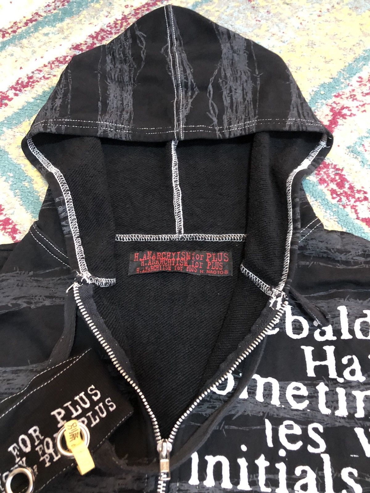 Japanese Brand × Seditionaries H.Anarchyism Big Skull Seditionaries Sleeveless Punk Hoodie Size US M / EU 48-50 / 2 - 7 Thumbnail