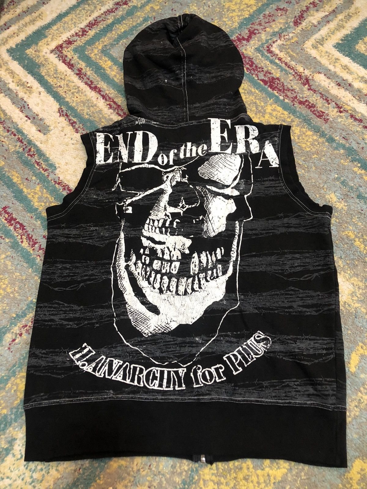 Japanese Brand × Seditionaries H.Anarchyism Big Skull Seditionaries Sleeveless Punk Hoodie Size US M / EU 48-50 / 2 - 3 Thumbnail