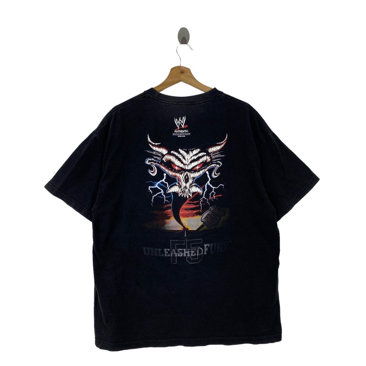 image of Unleashed F5 Fury Brock Lesnar Wwe Authentic Merchandise in Black, Men's (Size XL)
