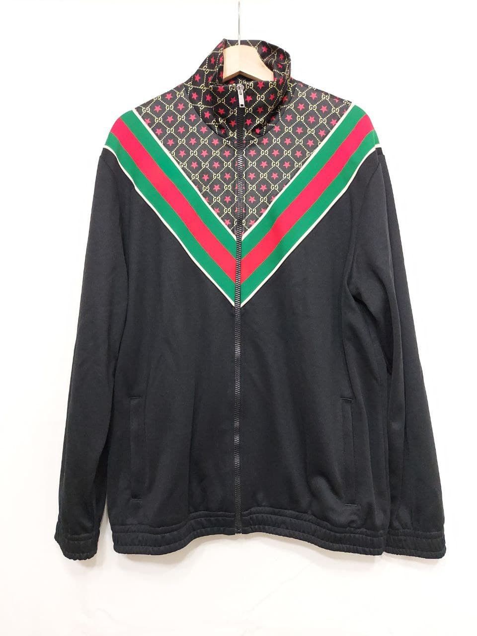 Gucci *New* Webbing-Trimmed Logo-print Tech-Jersey Track Jacket Size US M / EU 48-50 / 2 - 1 Thumbnail