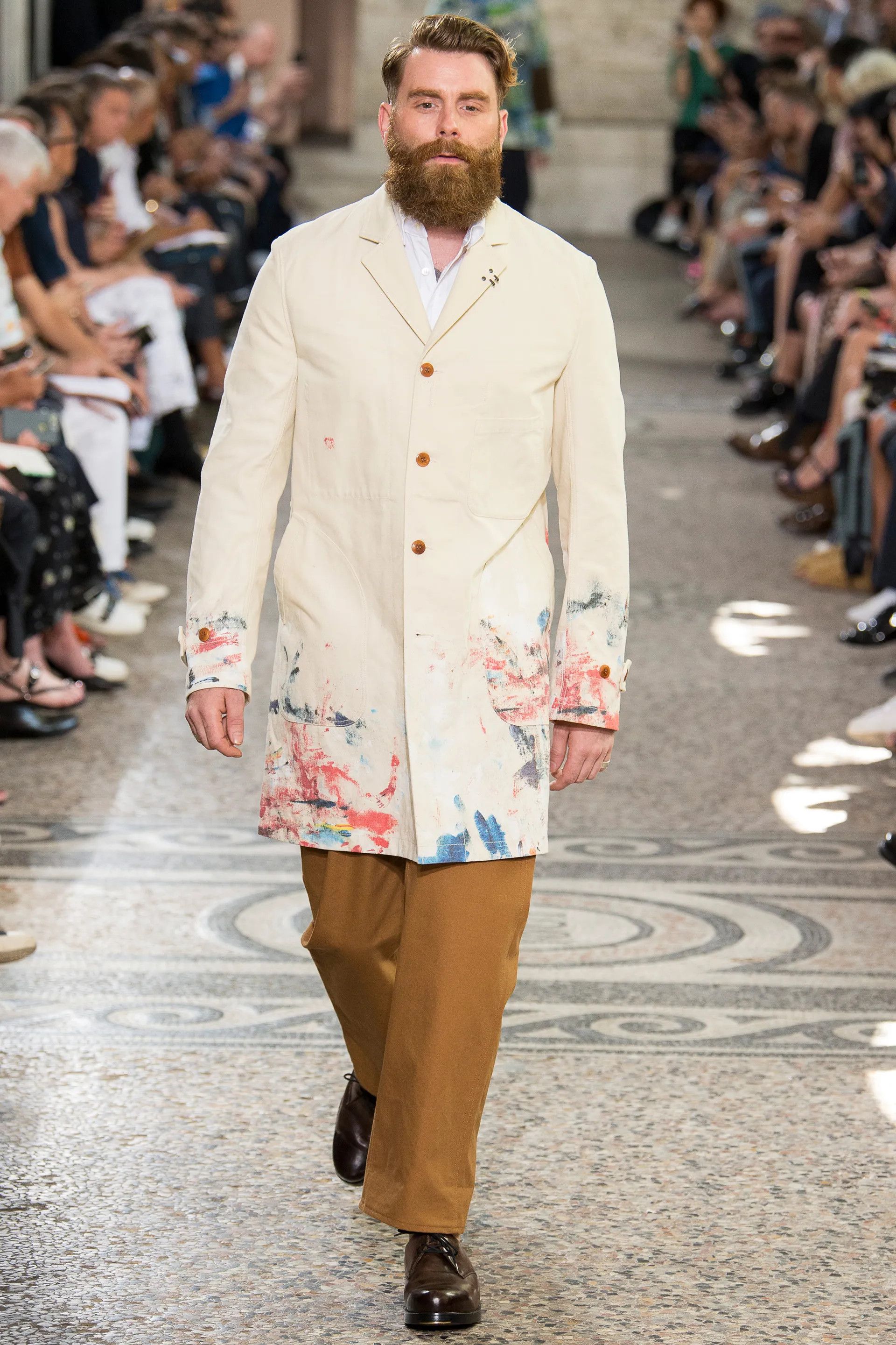 Junya Watanabe *New* SS18 Runway Paint Splatter Coat Size US S / EU 44-46 / 1 - 5 Thumbnail