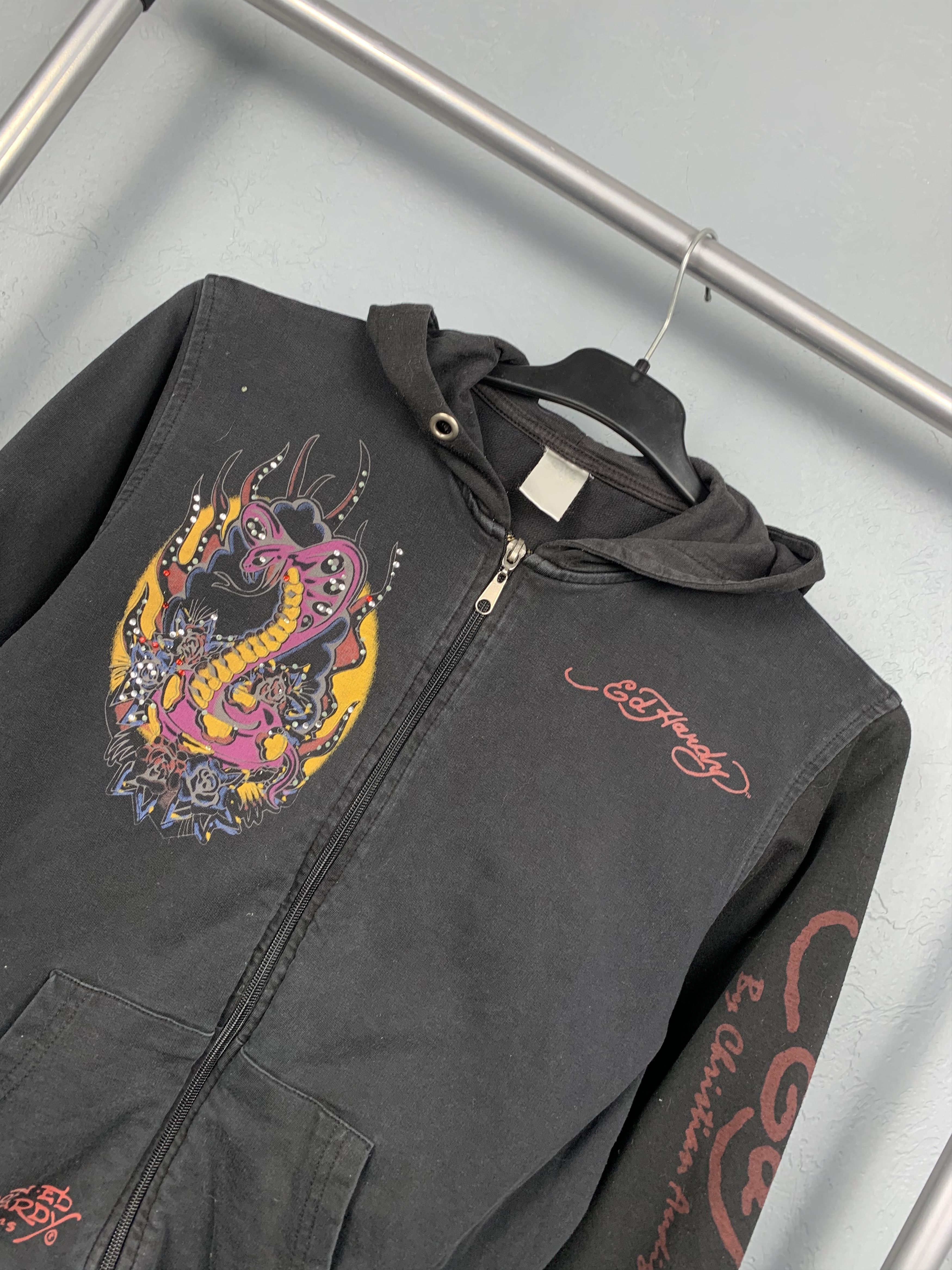 Christian Audigier × Ed Hardy × Vintage Ed Hardy by Christian Audigier Womens Hoodie Size ONE SIZE - 6 Thumbnail