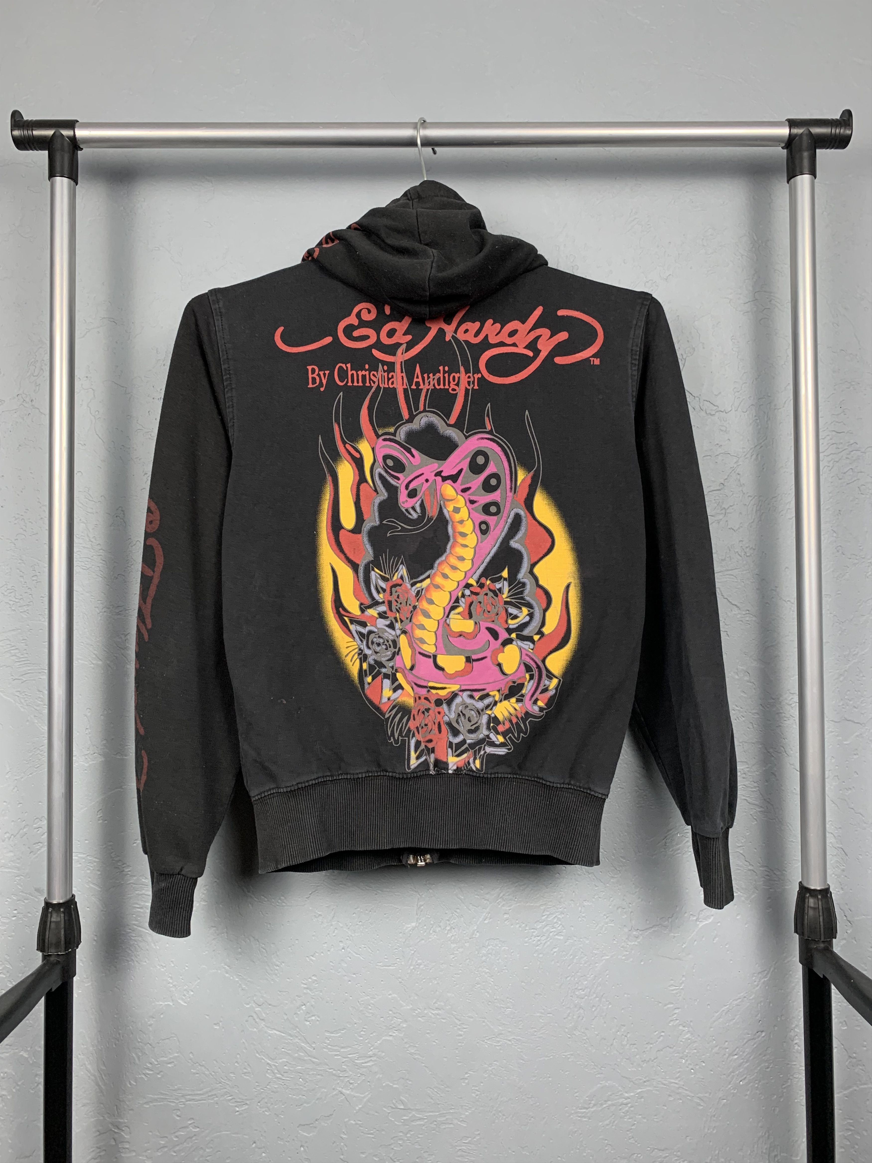 Christian Audigier × Ed Hardy × Vintage Ed Hardy by Christian Audigier Womens Hoodie Size ONE SIZE - 1 Thumbnail