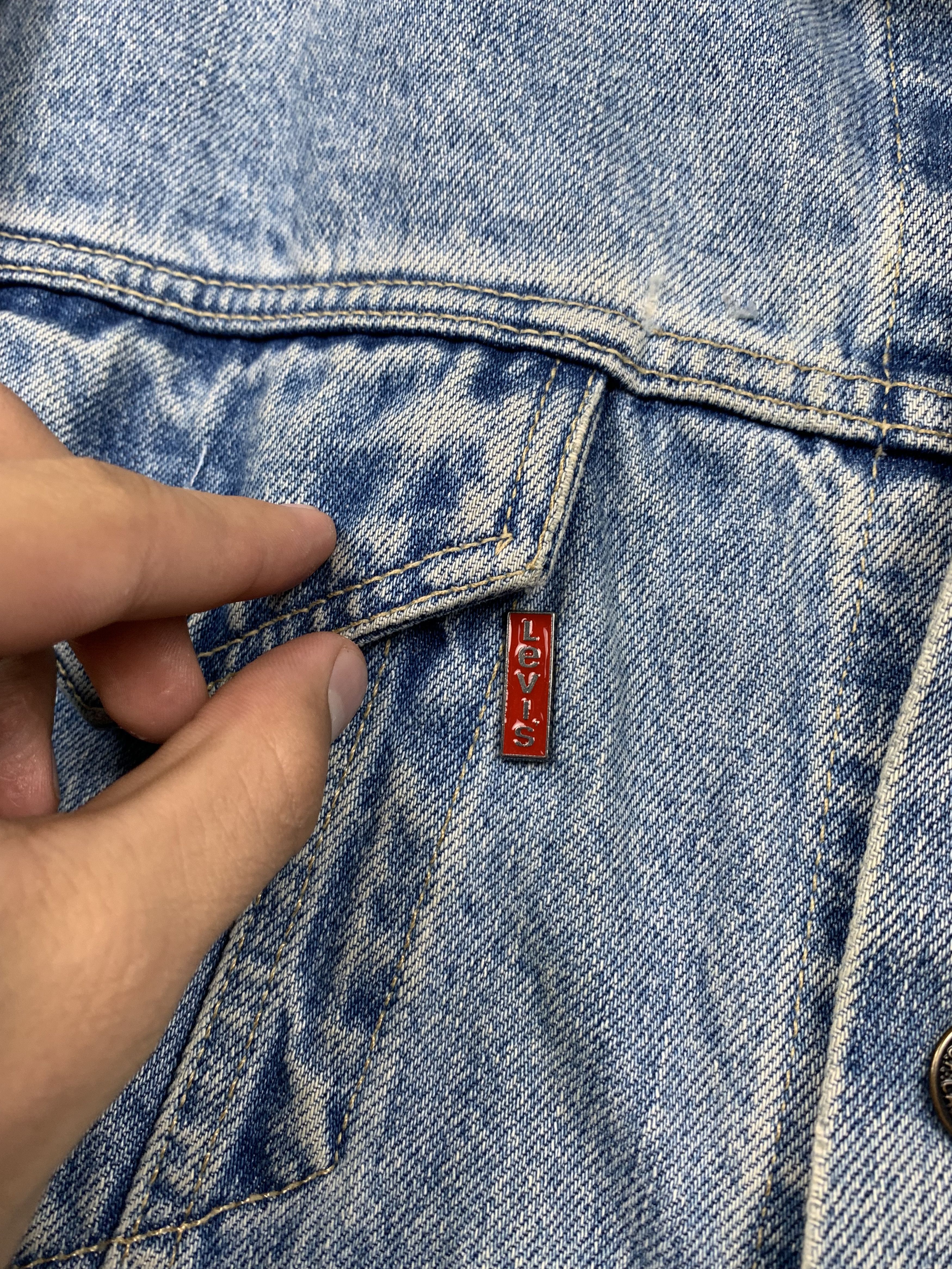 Levi's Levis Vintage Denim Jacket Made in Italy Size US XL / EU 56 / 4 - 2 Thumbnail