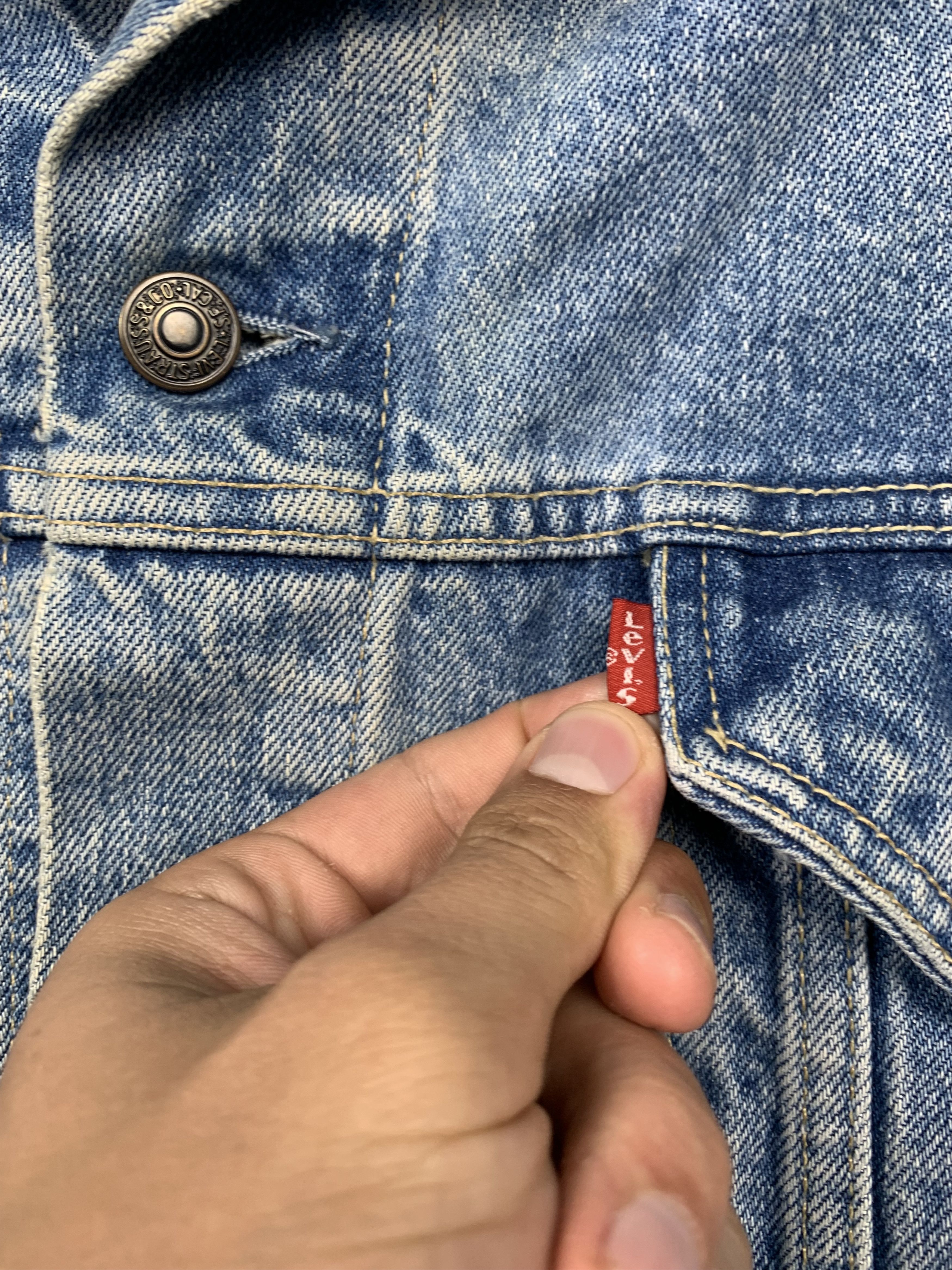 Levi's Levis Vintage Denim Jacket Made in Italy Size US XL / EU 56 / 4 - 3 Thumbnail