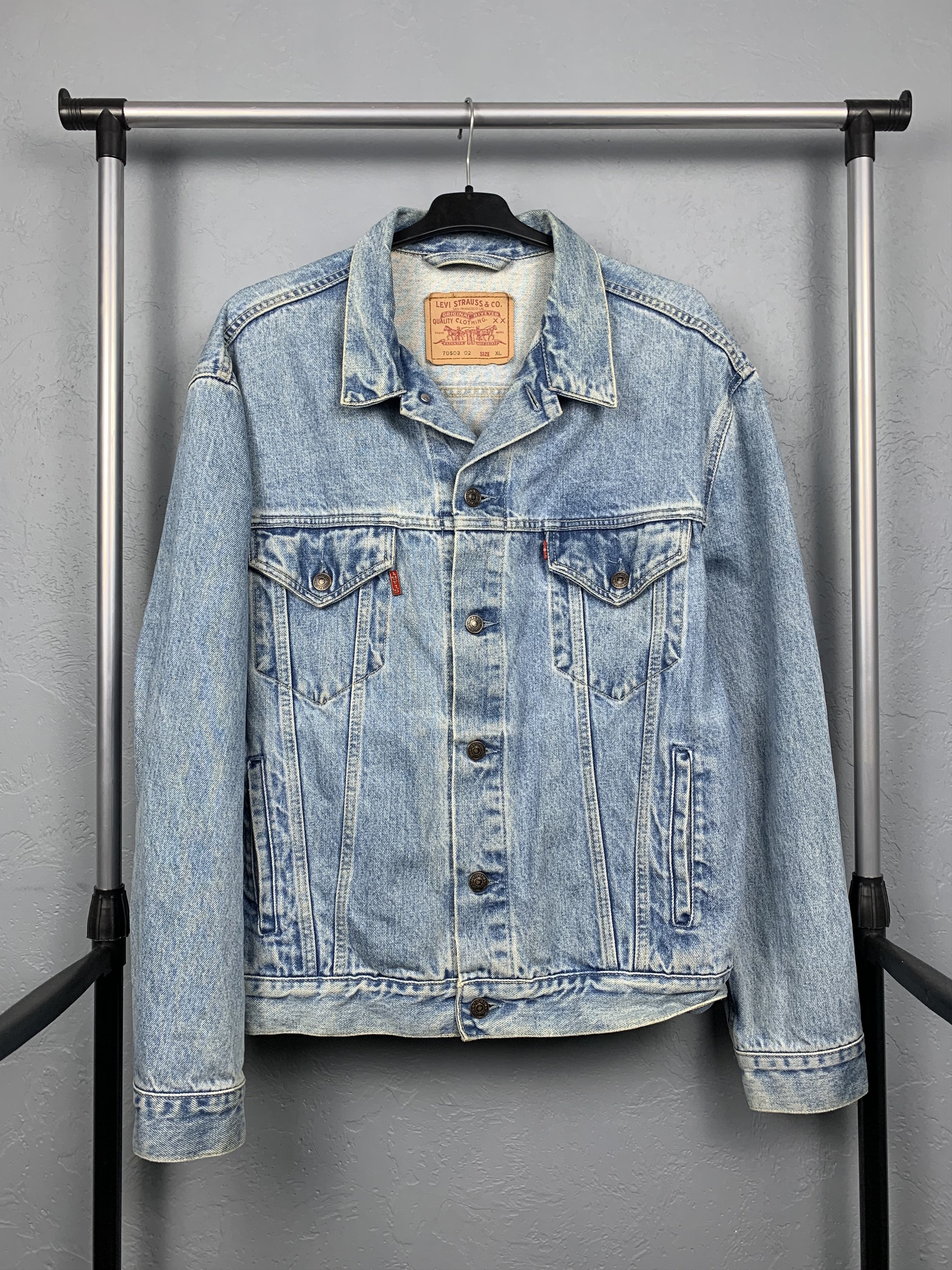 Levi's Levis Vintage Denim Jacket Made in Italy Size US XL / EU 56 / 4 - 1 Thumbnail