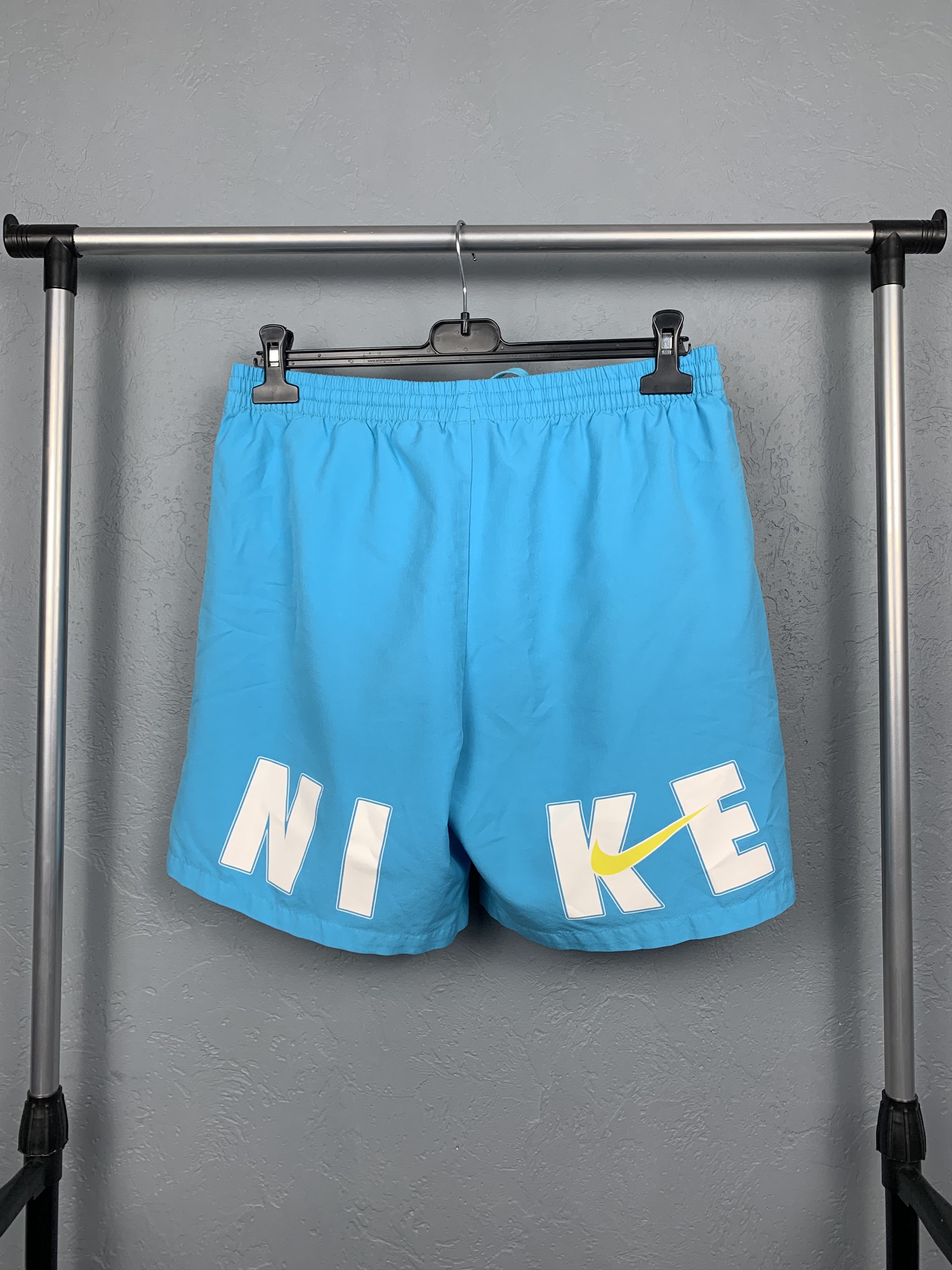 Nike × Vintage Nike Vintage Mens Nylon Shorts Big Logo Y2K Size US 34 / EU 50 - 1 Thumbnail