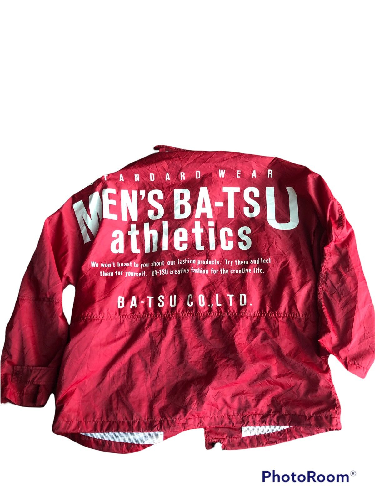 Image of Vintage Men’S Batsu Winbracker Jacket in Red, Men's (Size XL)