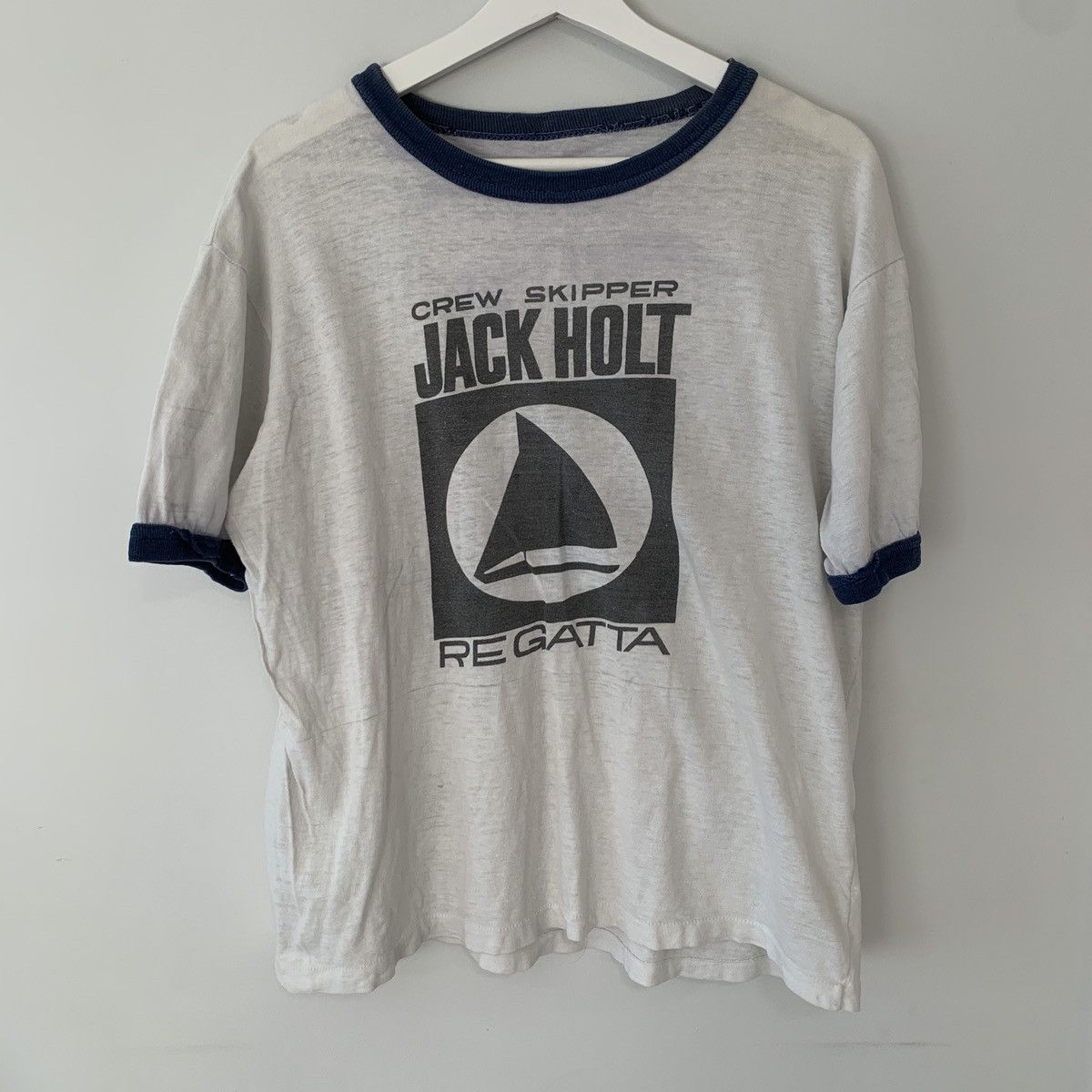 Retrofit × Vintage 70s 80s Crew Skipper Jack Holt Regatta Sailing ringer Shirt Size US S / EU 44-46 / 1 - 1 Thumbnail
