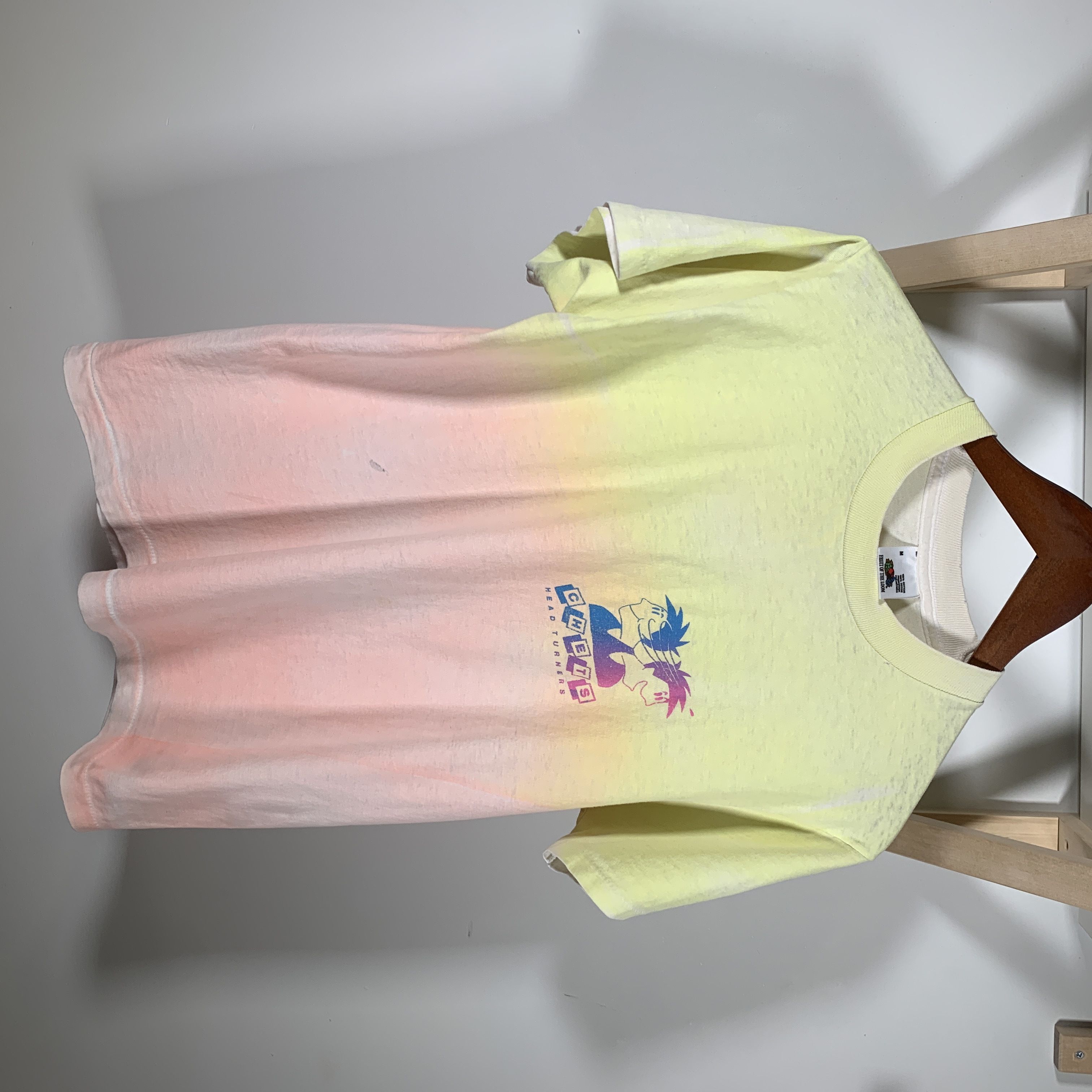 Vintage 90s Chets Headturners Neon Ombre Faded Shirt Travis style Size US M / EU 48-50 / 2 - 1 Thumbnail