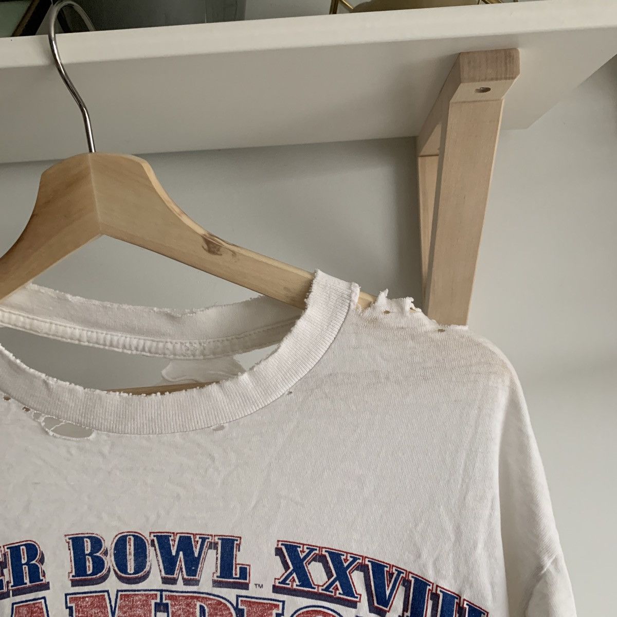 NFL × Starter × Vintage 1994 Distressed Dallas Cowboys Super Bowl XXVIII 28 Shirt Size US L / EU 52-54 / 3 - 4 Thumbnail