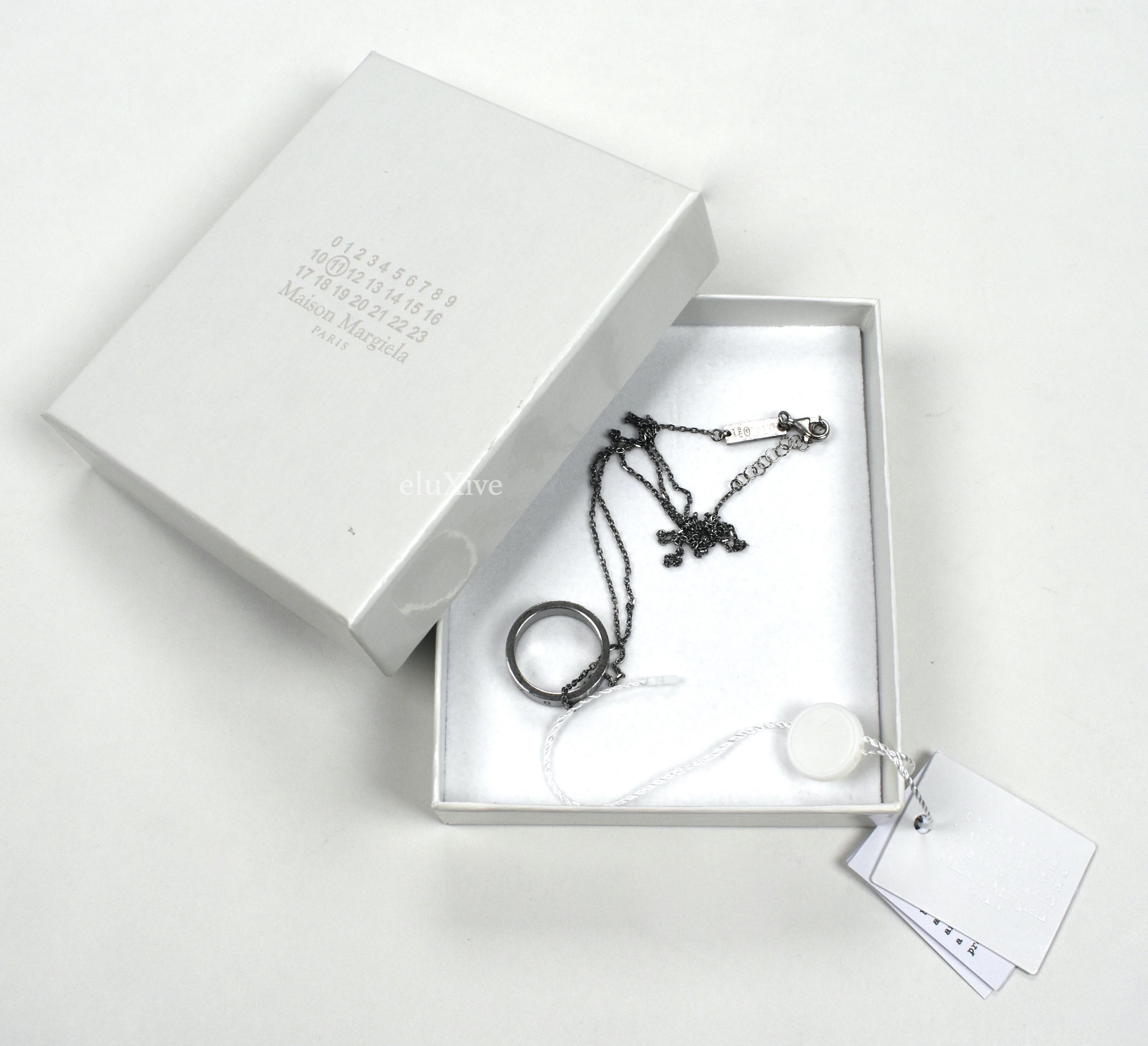 Maison Margiela Maison Margiela Silver Numbers Logo Ring Chain Necklace NWT  | Grailed