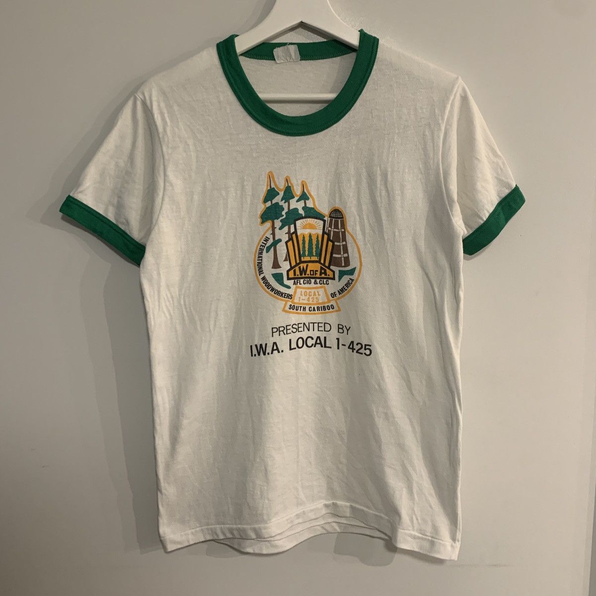 Retrofit × Vintage 1980 International Woodwoorkers America Raglan Shirt 80s Size US M / EU 48-50 / 2 - 1 Thumbnail