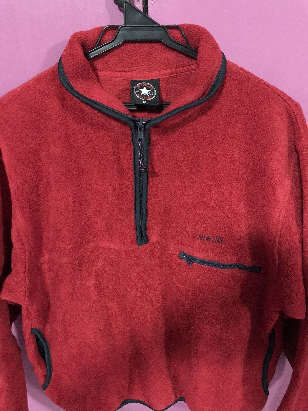 Converse CONVERSE RED SIZE M FLEECE SWEATSHIRT Size US M / EU 48-50 / 2 - 1 Thumbnail