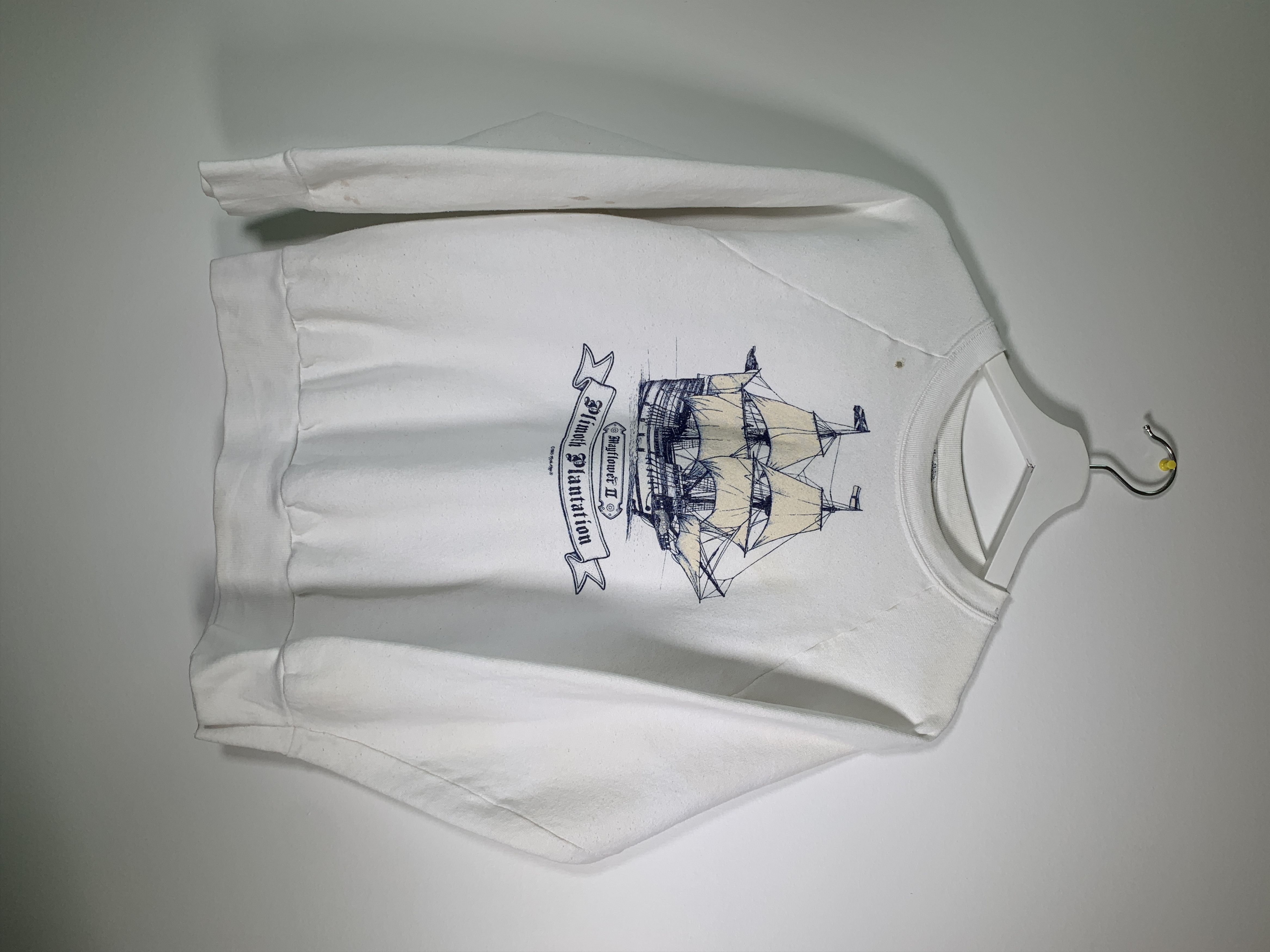 Vintage 1985 Mayflower Plimouth Plantation Crew Sweatshirt USA FOTL Size US S / EU 44-46 / 1 - 1 Thumbnail