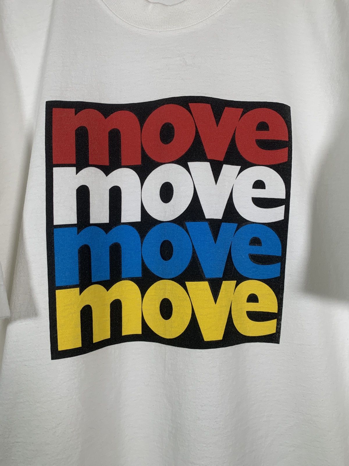 Fruit Of The Loom Vintage FOTL 80s 90s Move Health Mania Shirt Fitness 1990s Size US XXL / EU 58 / 5 - 2 Thumbnail