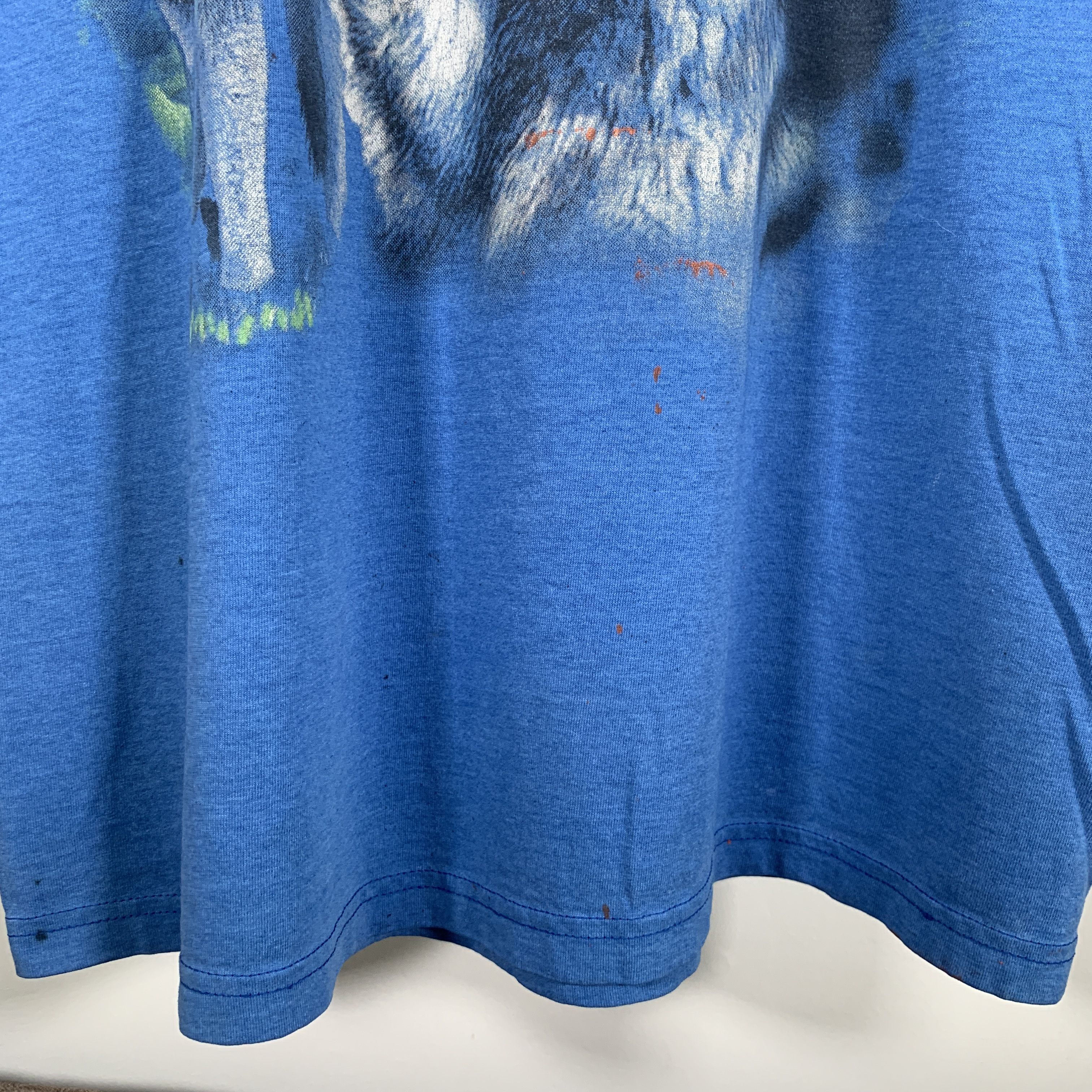 Vintage 80s 90s Wolf Animal Nature Wolves T Shirt Travis Uzi Style Size US XL / EU 56 / 4 - 8 Thumbnail