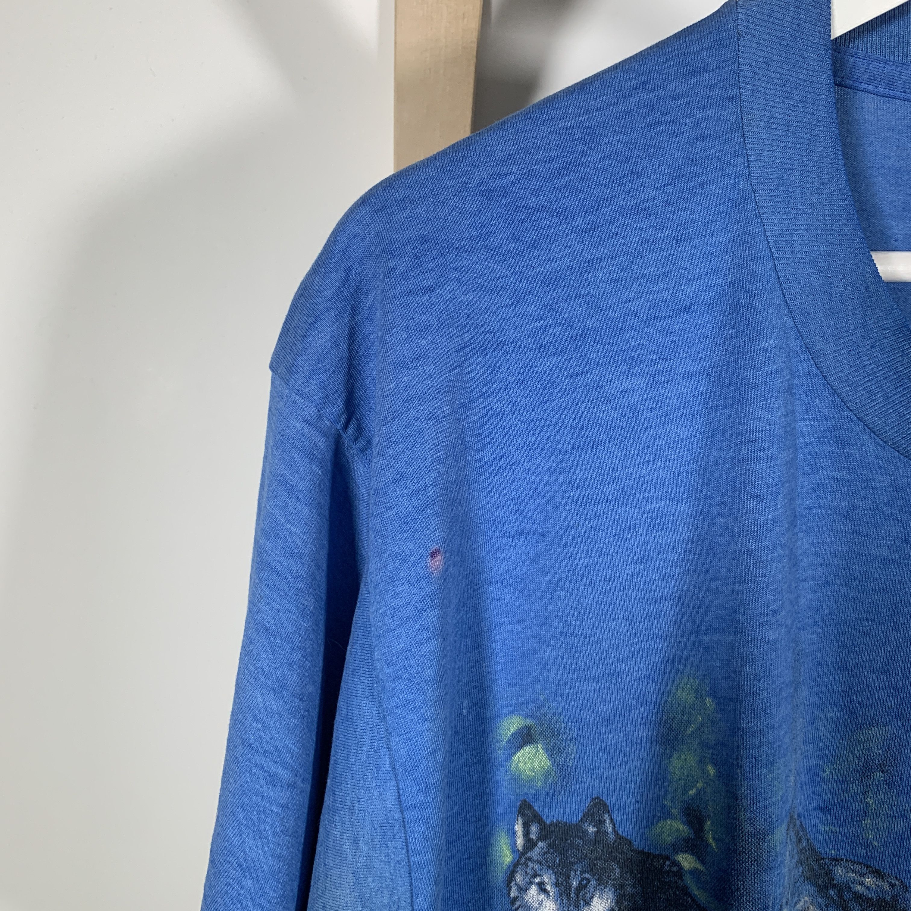 Vintage 80s 90s Wolf Animal Nature Wolves T Shirt Travis Uzi Style Size US XL / EU 56 / 4 - 6 Thumbnail