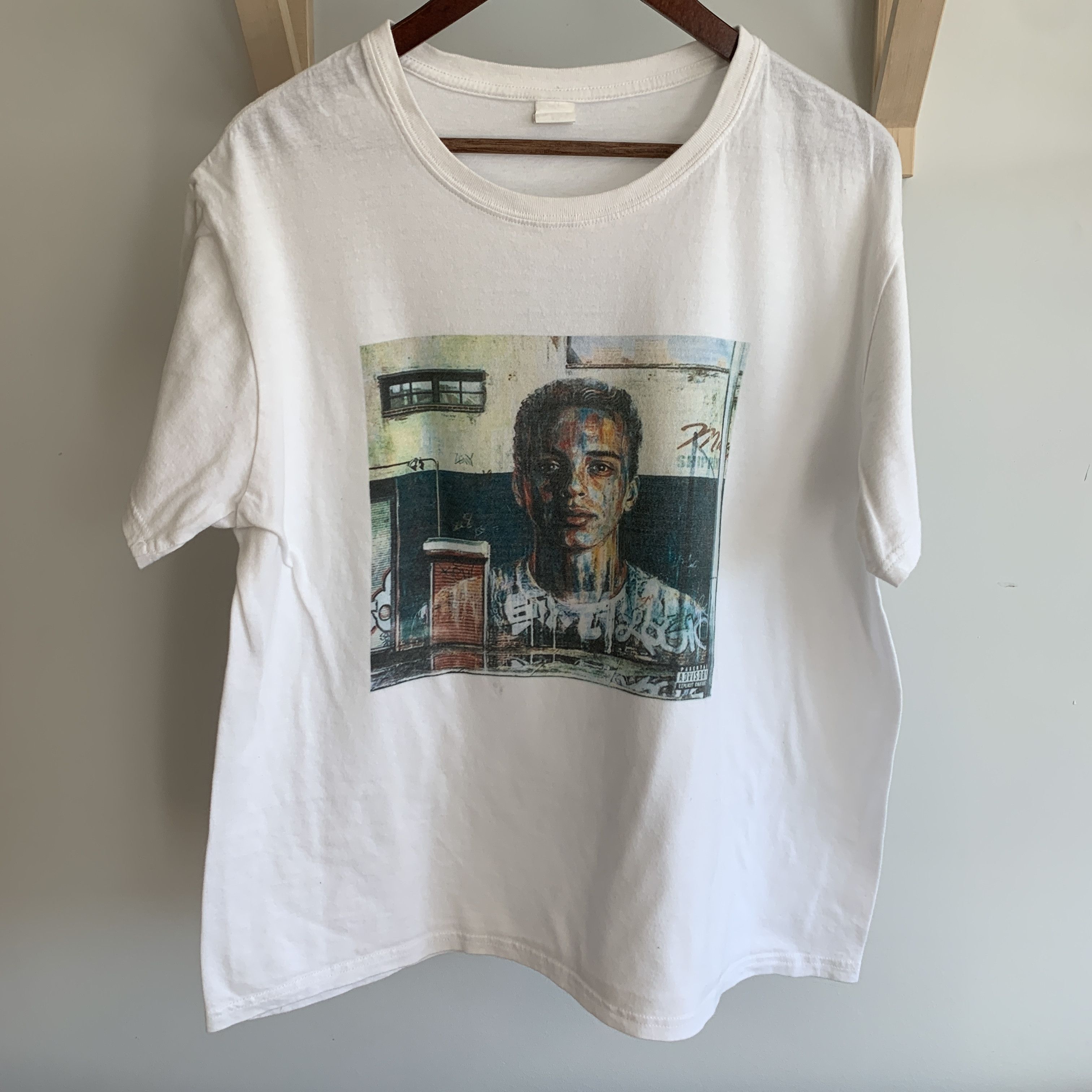 Rap Tees × Vintage Logic Under Pressure Album Promo Shirt rap 90s jcole style Size US L / EU 52-54 / 3 - 1 Thumbnail
