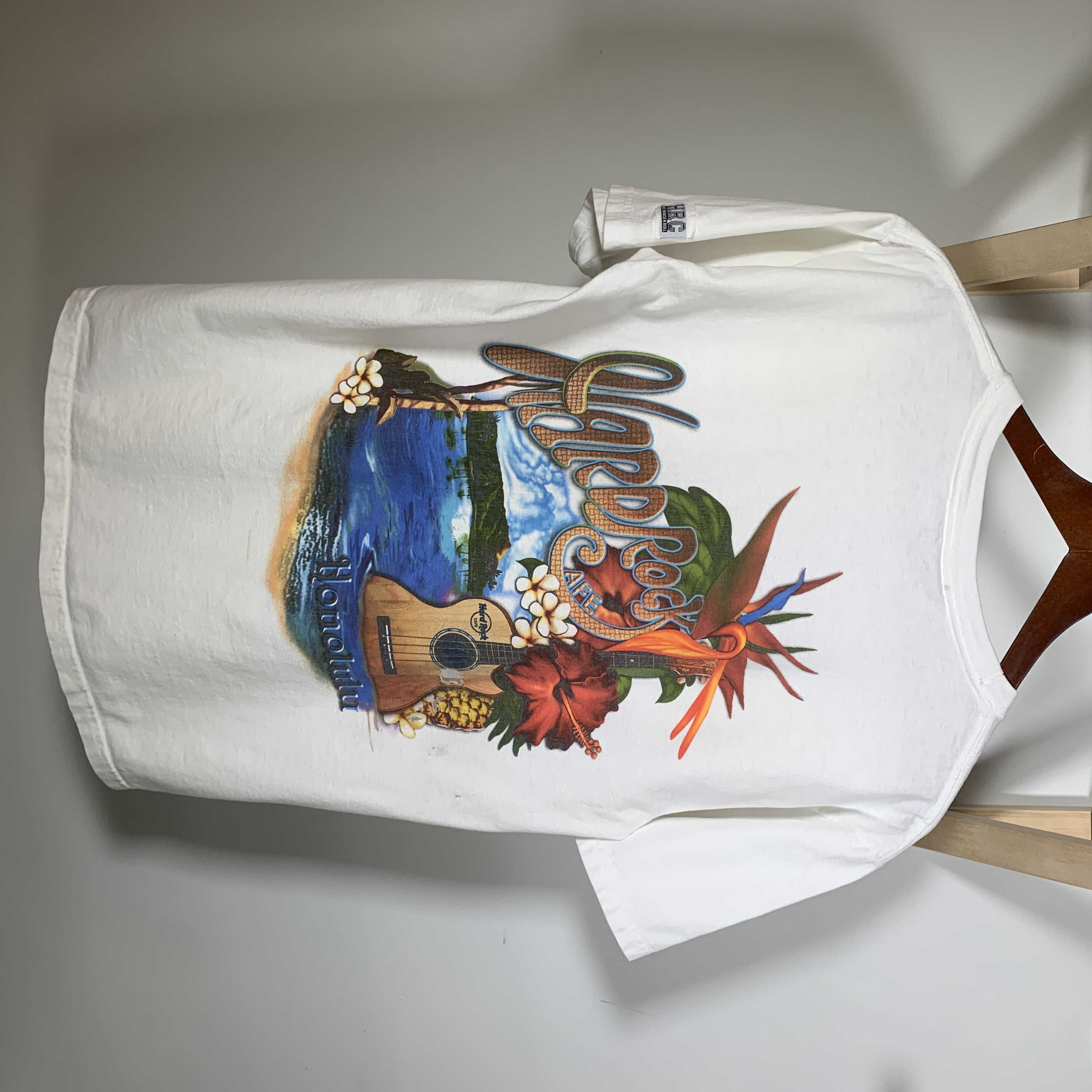 Hard Rock Cafe × Vintage Vintage 90s Hard Rock Cafe Honolulu Kanye Travis Style Size US S / EU 44-46 / 1 - 1 Thumbnail