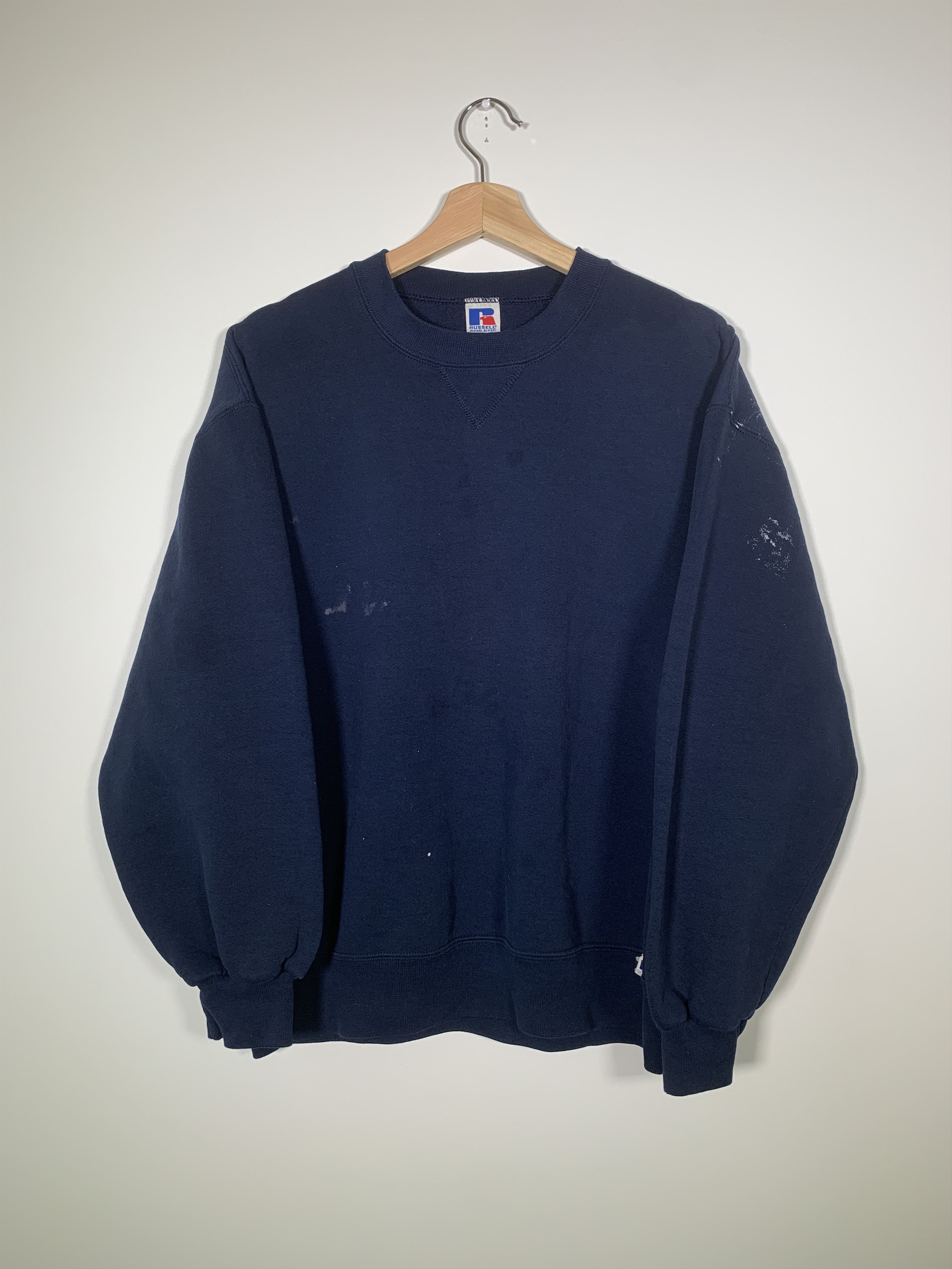 Russell Athletic × Vintage Vintage 90s Russell Athletic Painters Crew Sweatshirt USA Size US L / EU 52-54 / 3 - 1 Thumbnail