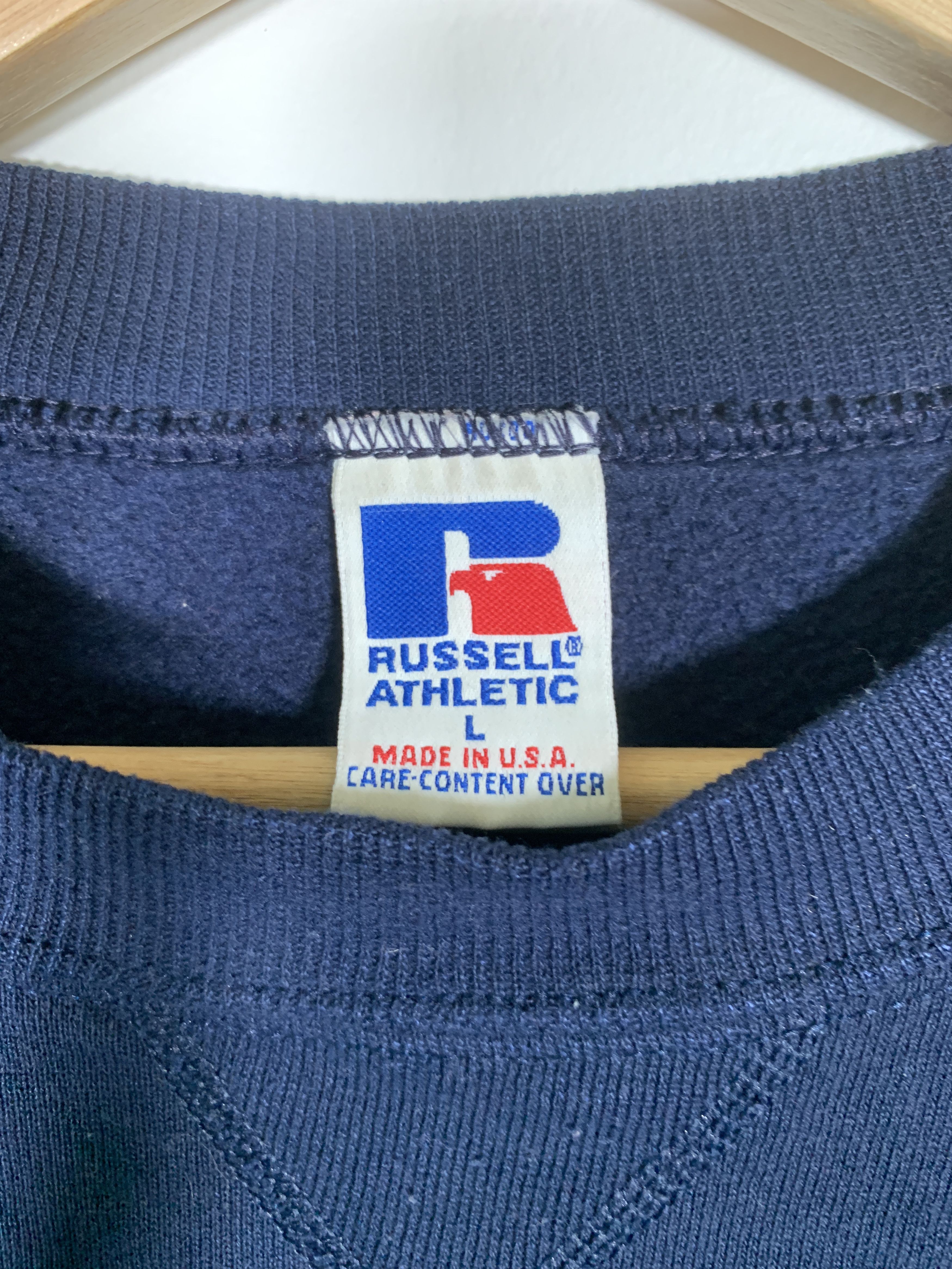 Russell Athletic × Vintage Vintage 90s Russell Athletic Painters Crew Sweatshirt USA Size US L / EU 52-54 / 3 - 2 Thumbnail