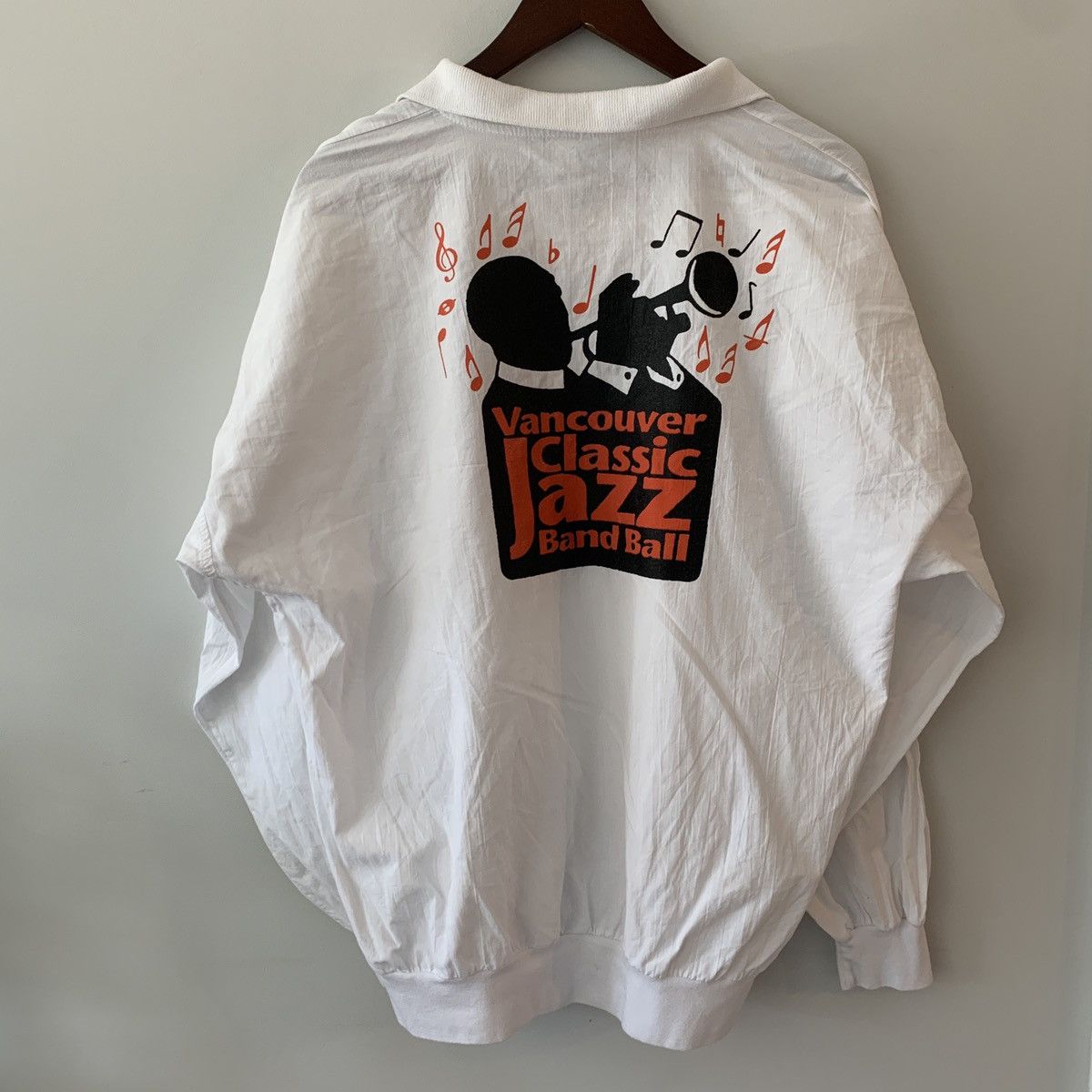 Band Tees × Vintage 80s 90s Vancouver Jazz Band Windbreaker Pullover Jacket Size US L / EU 52-54 / 3 - 1 Thumbnail