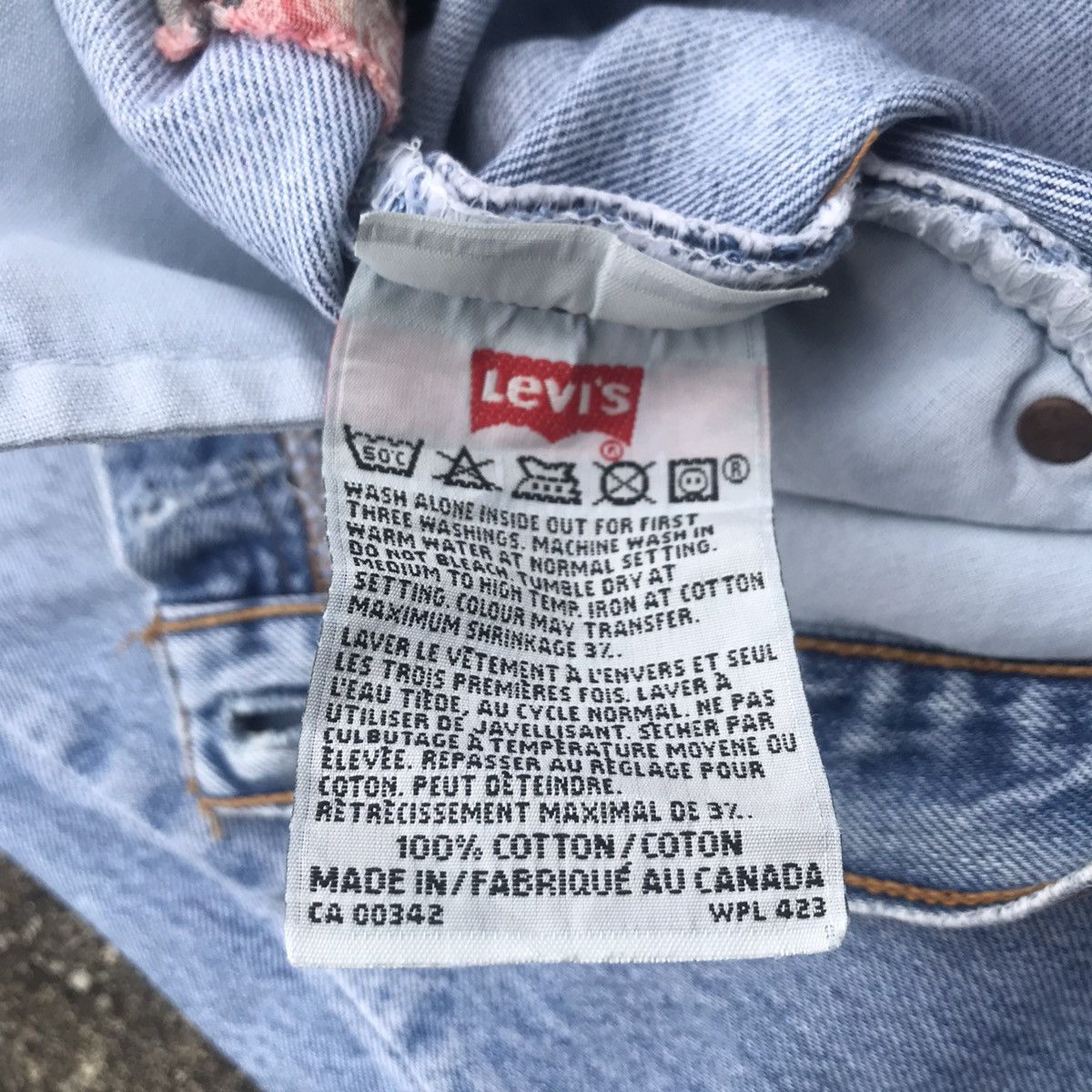 Levi's 90s Levis 501 Distressed Denim Jeans Sakura Size US 32 / EU 48 - 21 Thumbnail