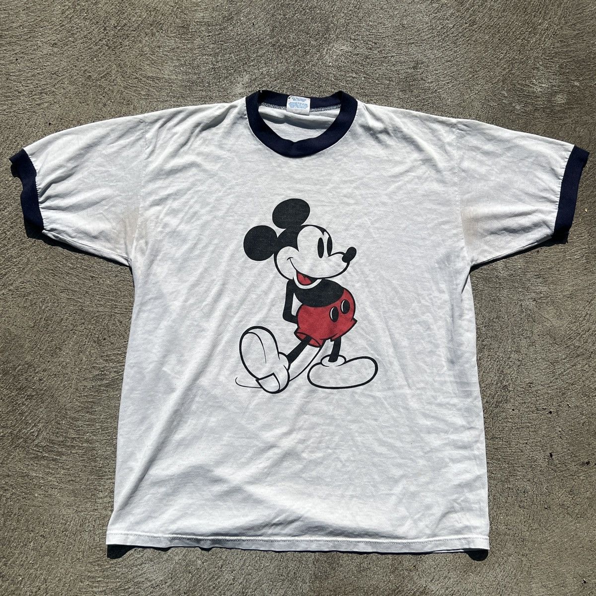 Vintage Vintage 80s Disney Mickey Mouse Retro Ringer Tee | Grailed