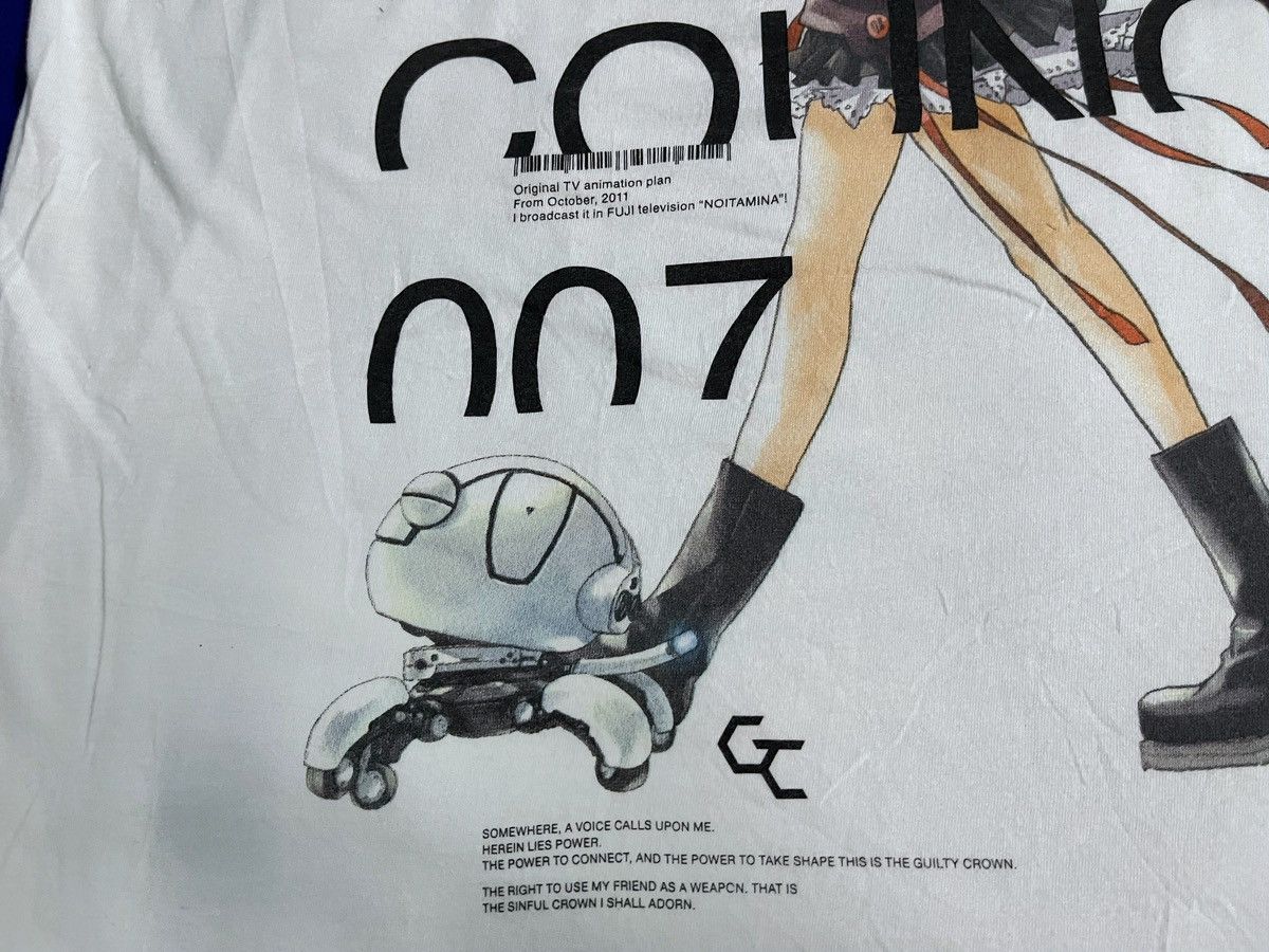 Japanese Brand × Vintage Vintage Anime T shirt Guilty Crown L Cyber Punk Akira Eva OG Size US L / EU 52-54 / 3 - 6 Thumbnail