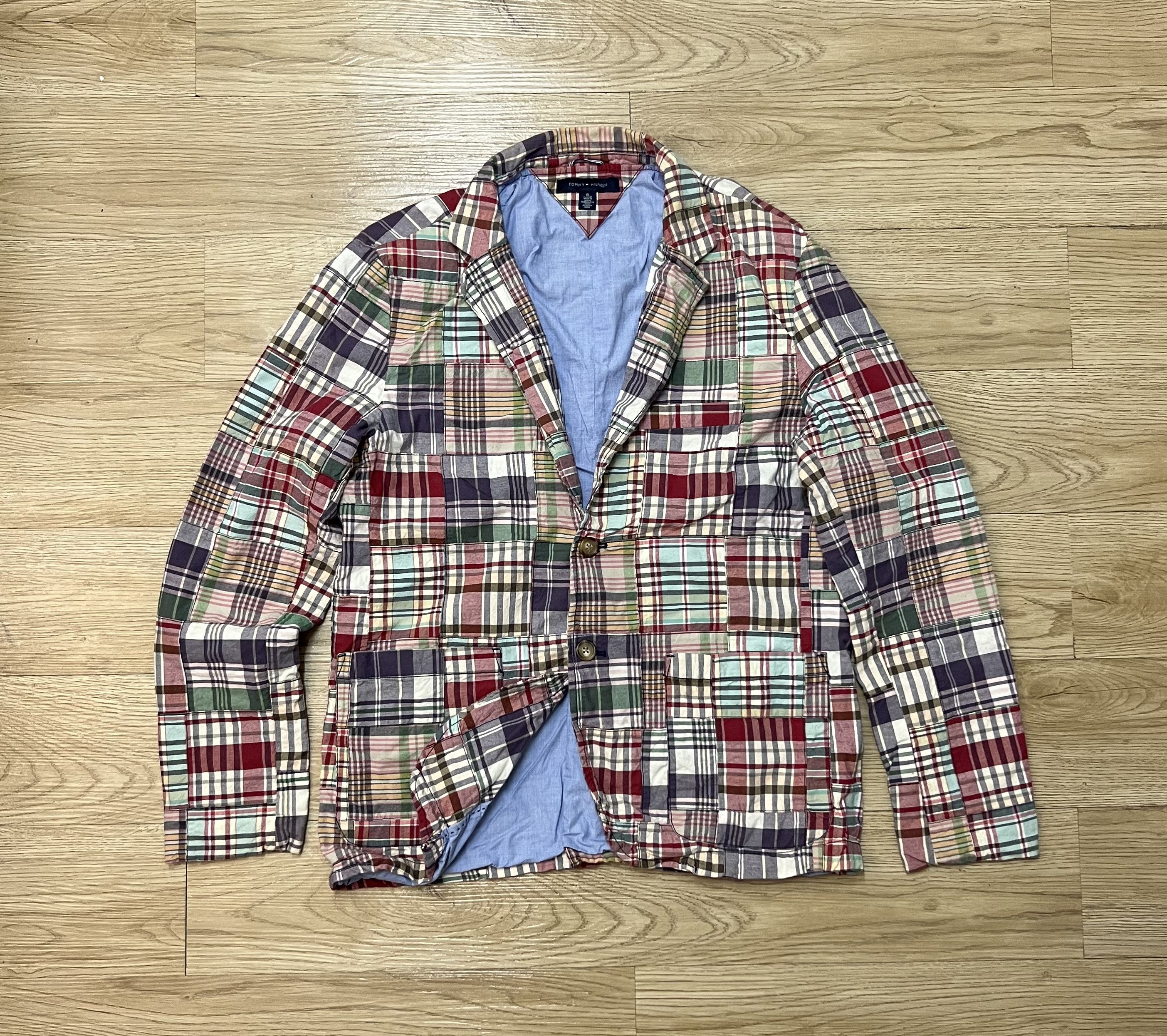 Tommy Hilfiger Tommy Hilfiger Patchwork Jacket Size US XL / EU 56 / 4 - 1 Thumbnail