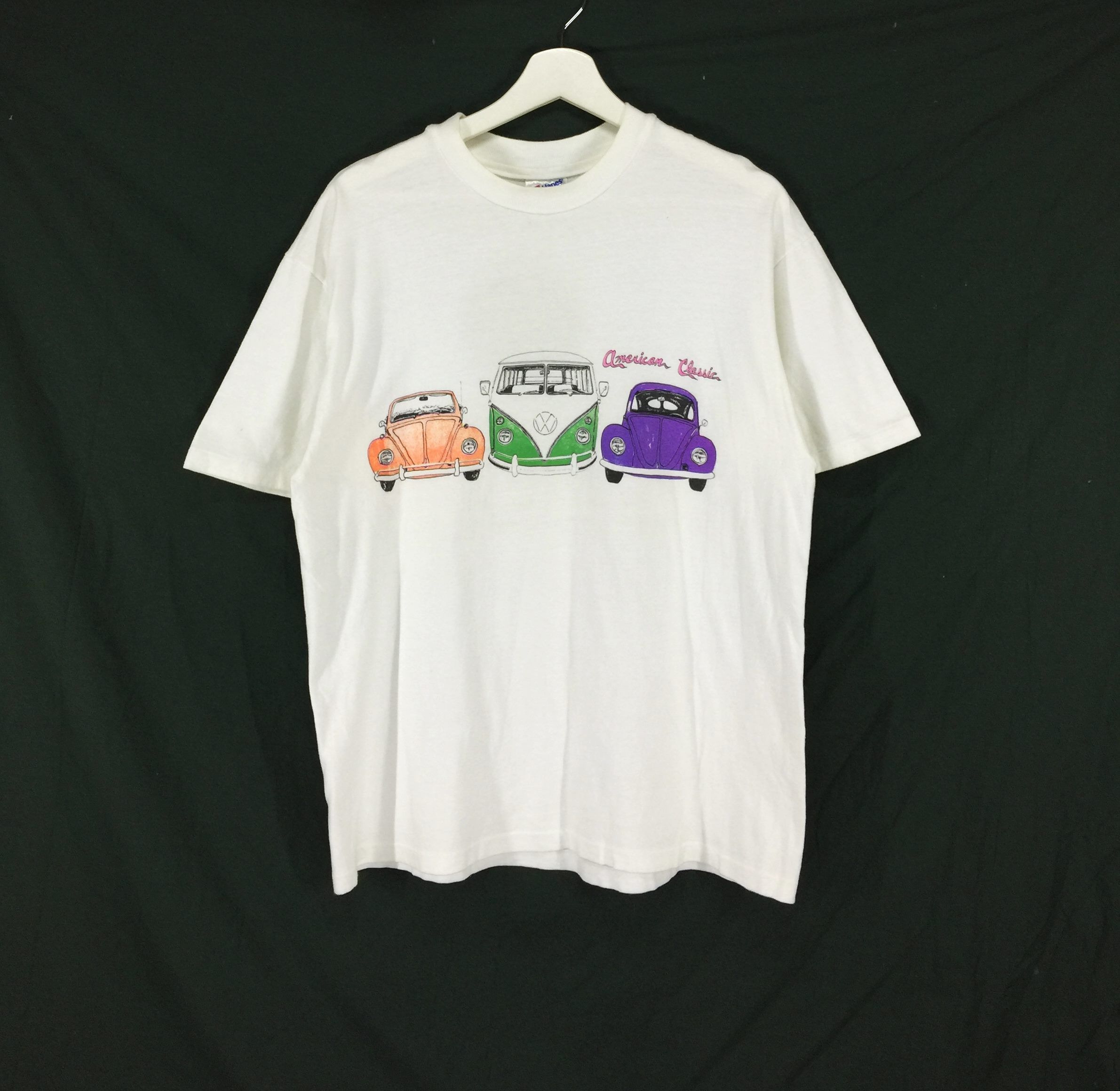 Vintage Volkswagen kombi and beetle vintage 90s shirt Size US L / EU 52-54 / 3 - 1 Thumbnail