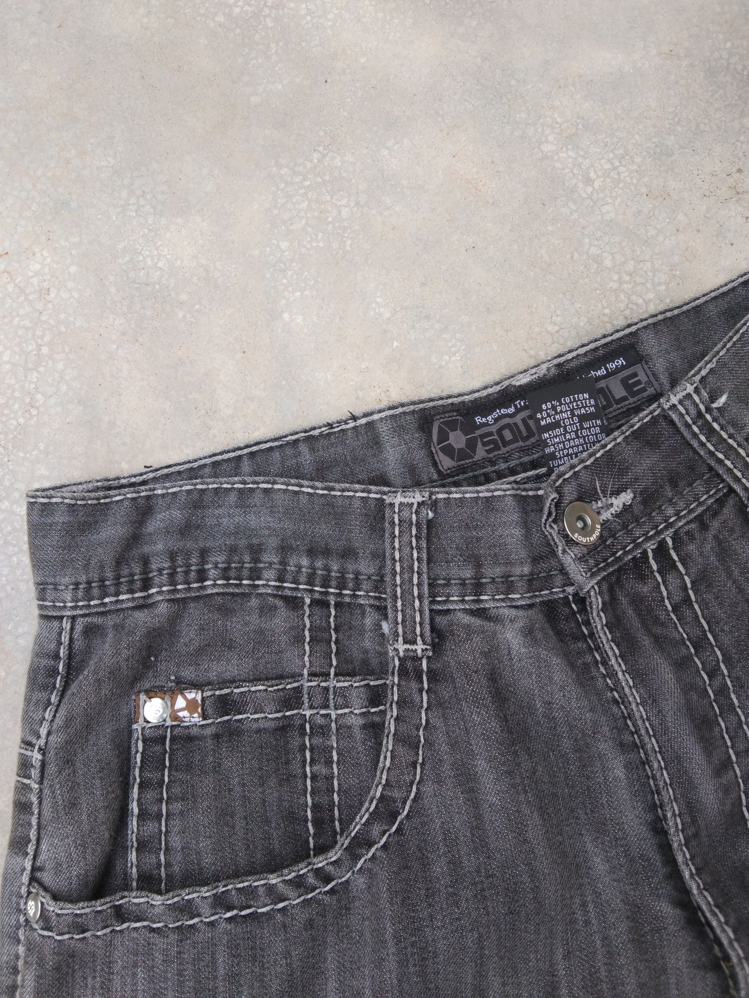 JNCO × Jean × Southpole Vintage Southpole Jnco Style Baggy Jeans 30x30 Size US 30 / EU 46 - 5 Thumbnail