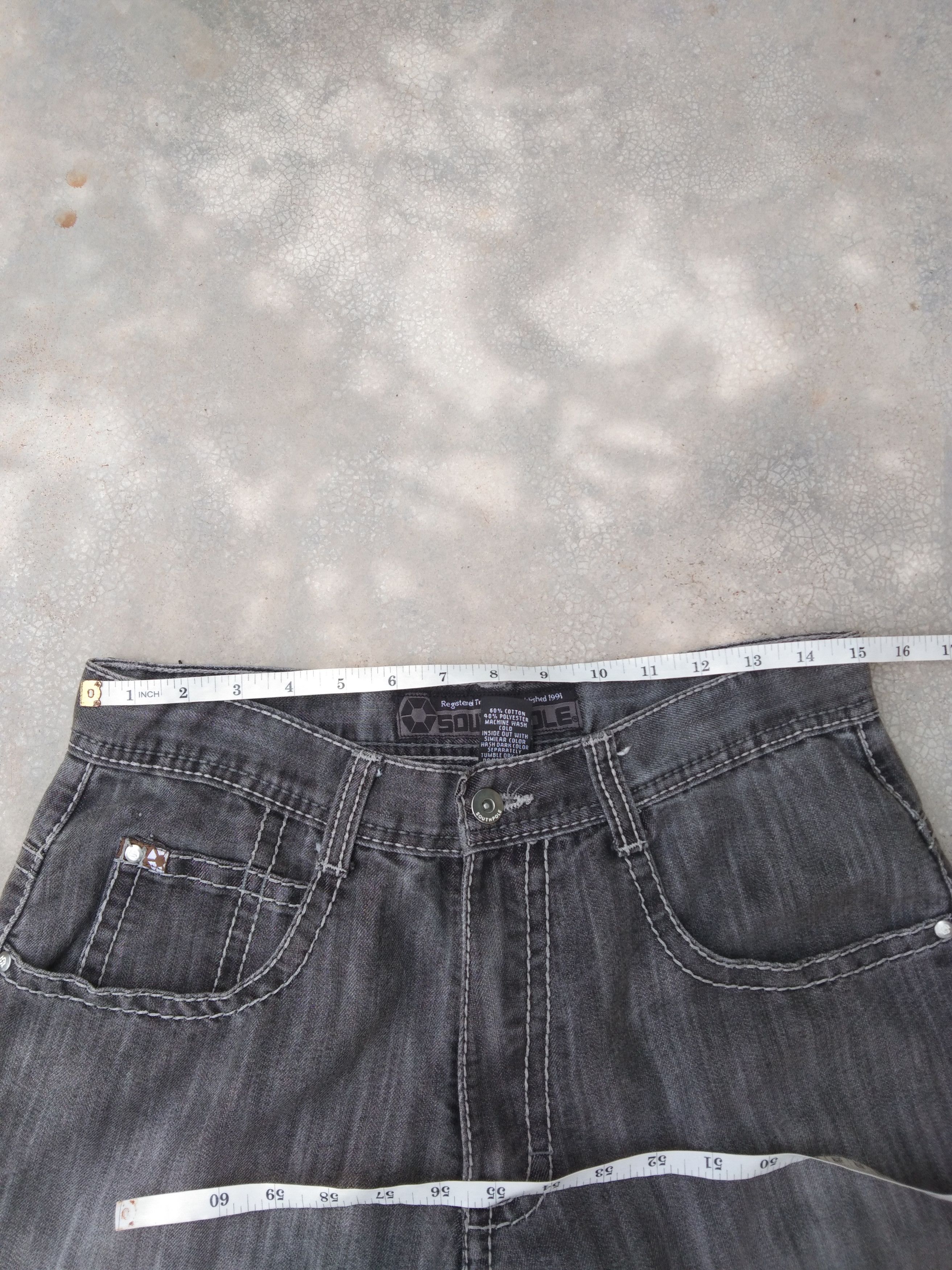 JNCO × Jean × Southpole Vintage Southpole Jnco Style Baggy Jeans 30x30 Size US 30 / EU 46 - 6 Thumbnail