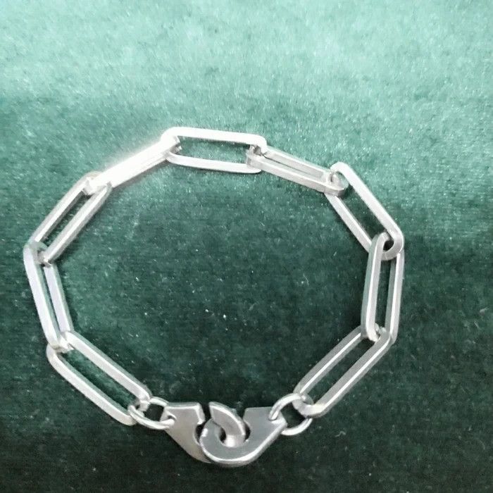 Jewelry vintage silver gothic chain bracelet Size ONE SIZE - 8 Thumbnail