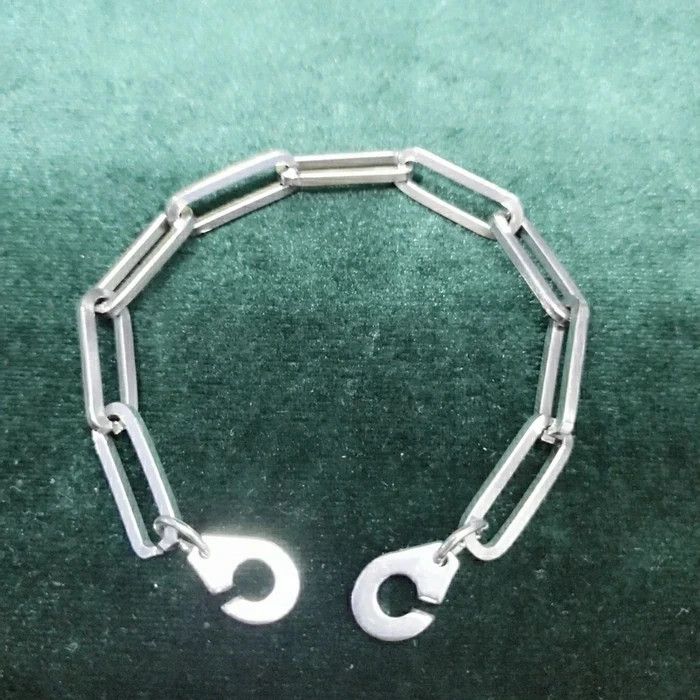 Jewelry vintage silver gothic chain bracelet Size ONE SIZE - 6 Thumbnail